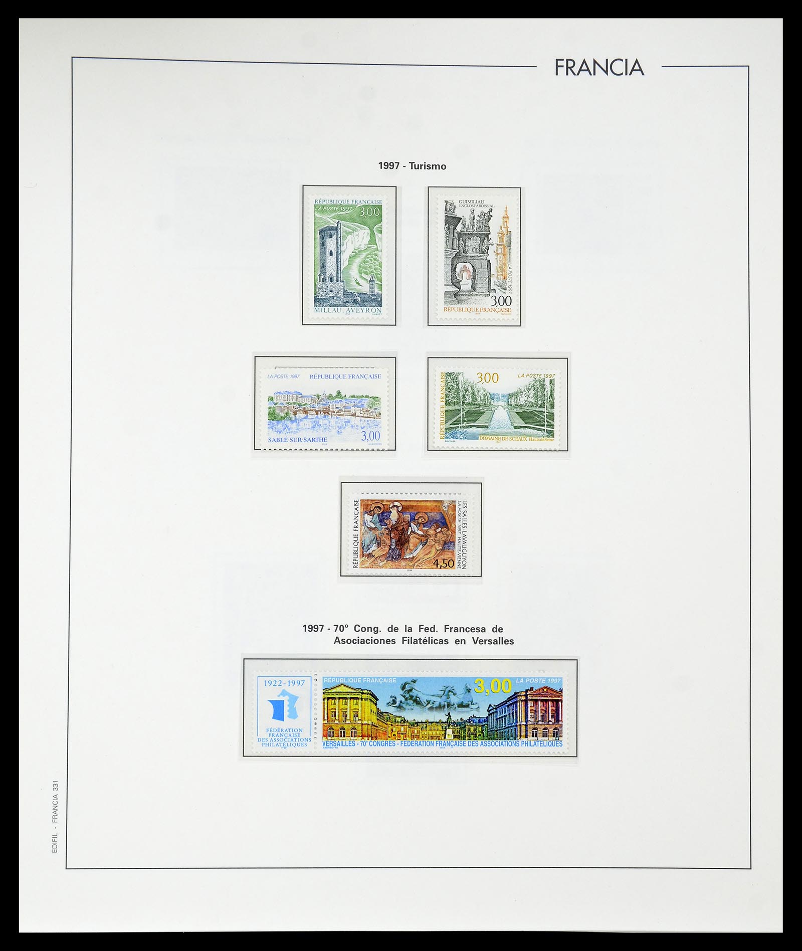 34755 359 - Postzegelverzameling 34755 Frankrijk 1900-2000.