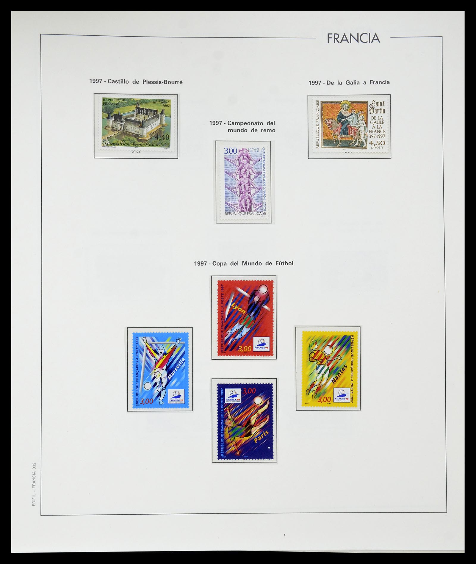 34755 360 - Postzegelverzameling 34755 Frankrijk 1900-2000.