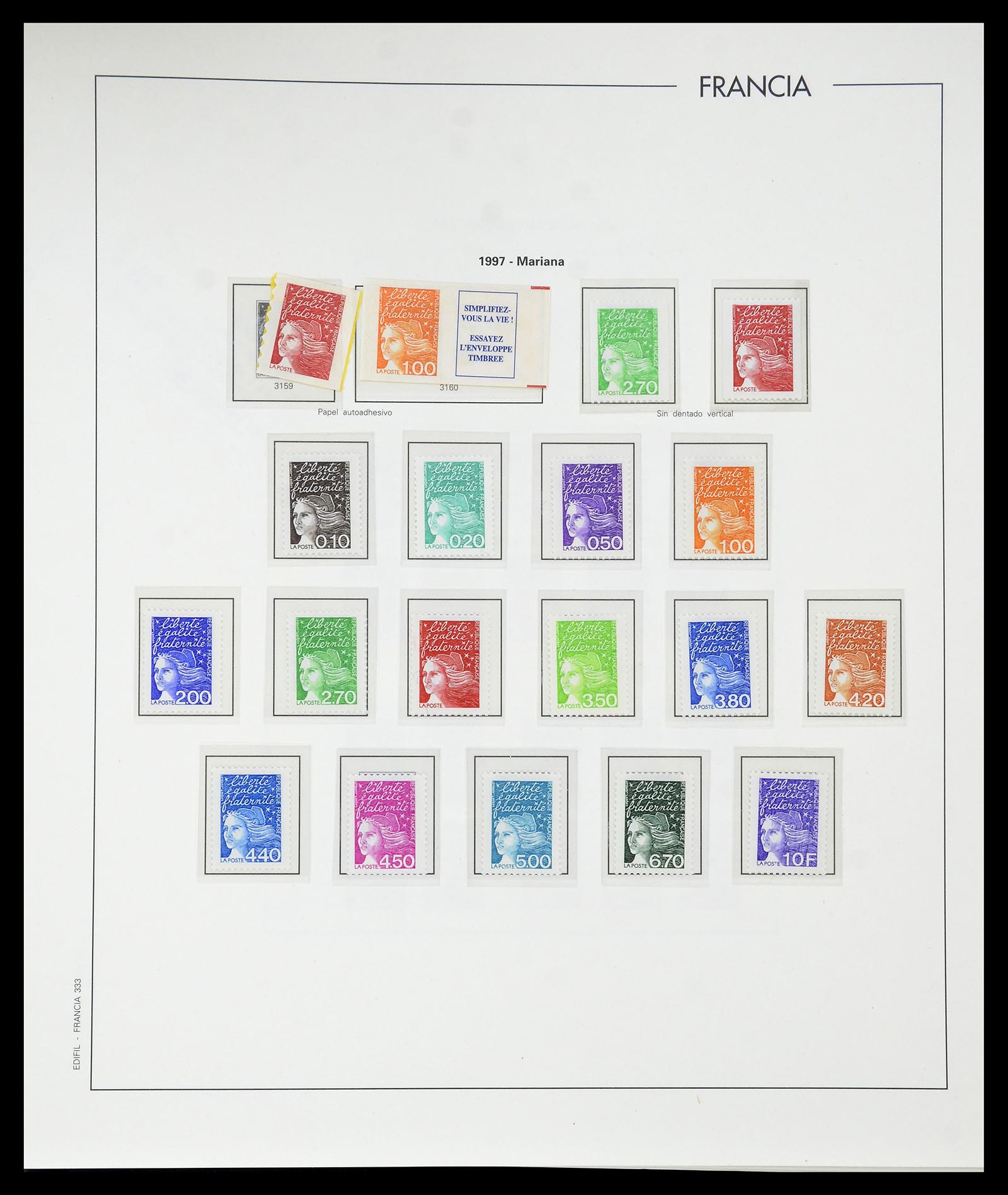 34755 367 - Postzegelverzameling 34755 Frankrijk 1900-2000.