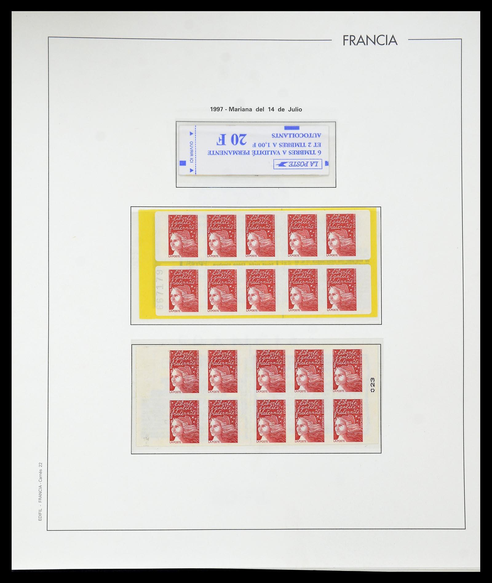 34755 368 - Postzegelverzameling 34755 Frankrijk 1900-2000.
