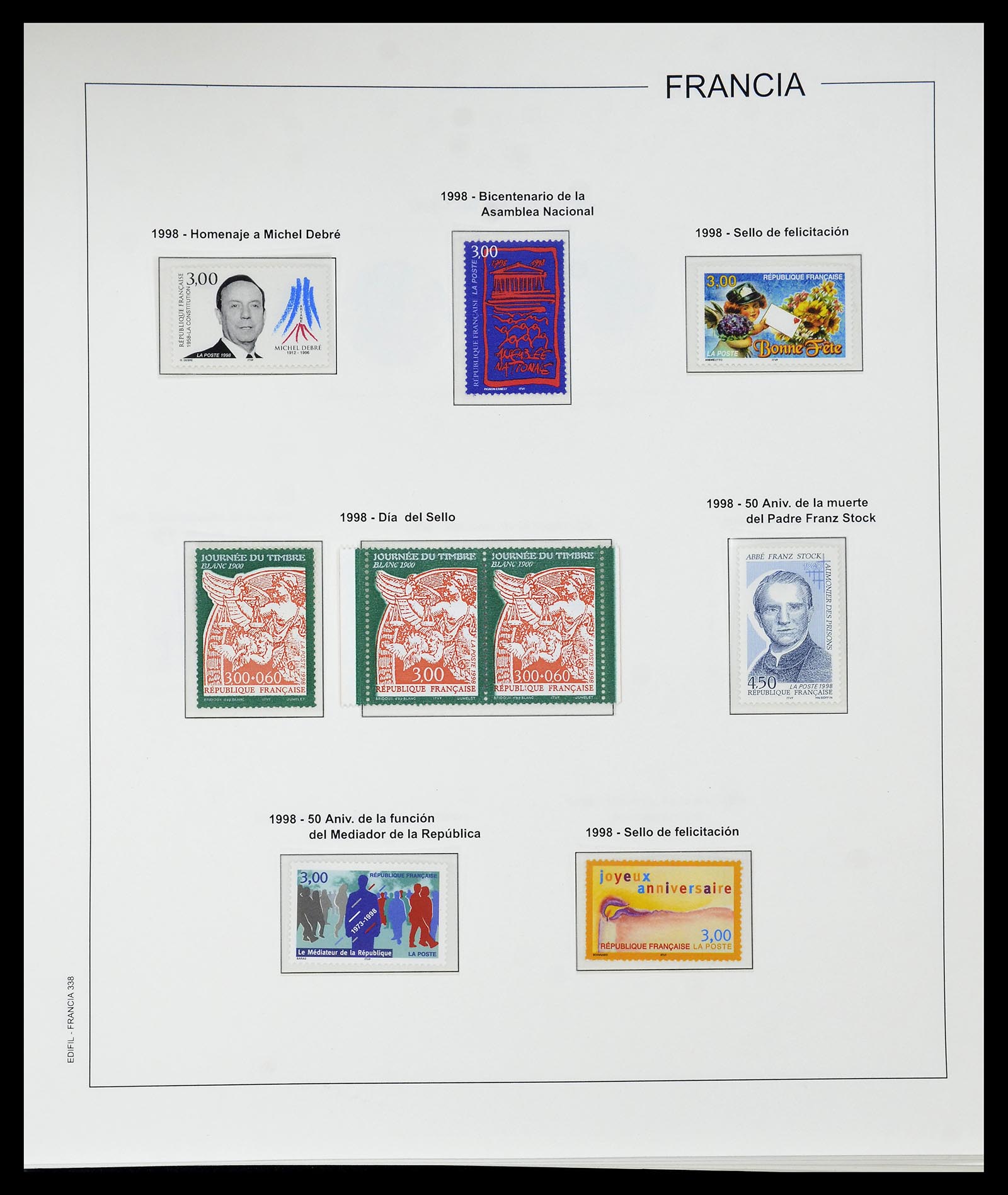 34755 370 - Postzegelverzameling 34755 Frankrijk 1900-2000.