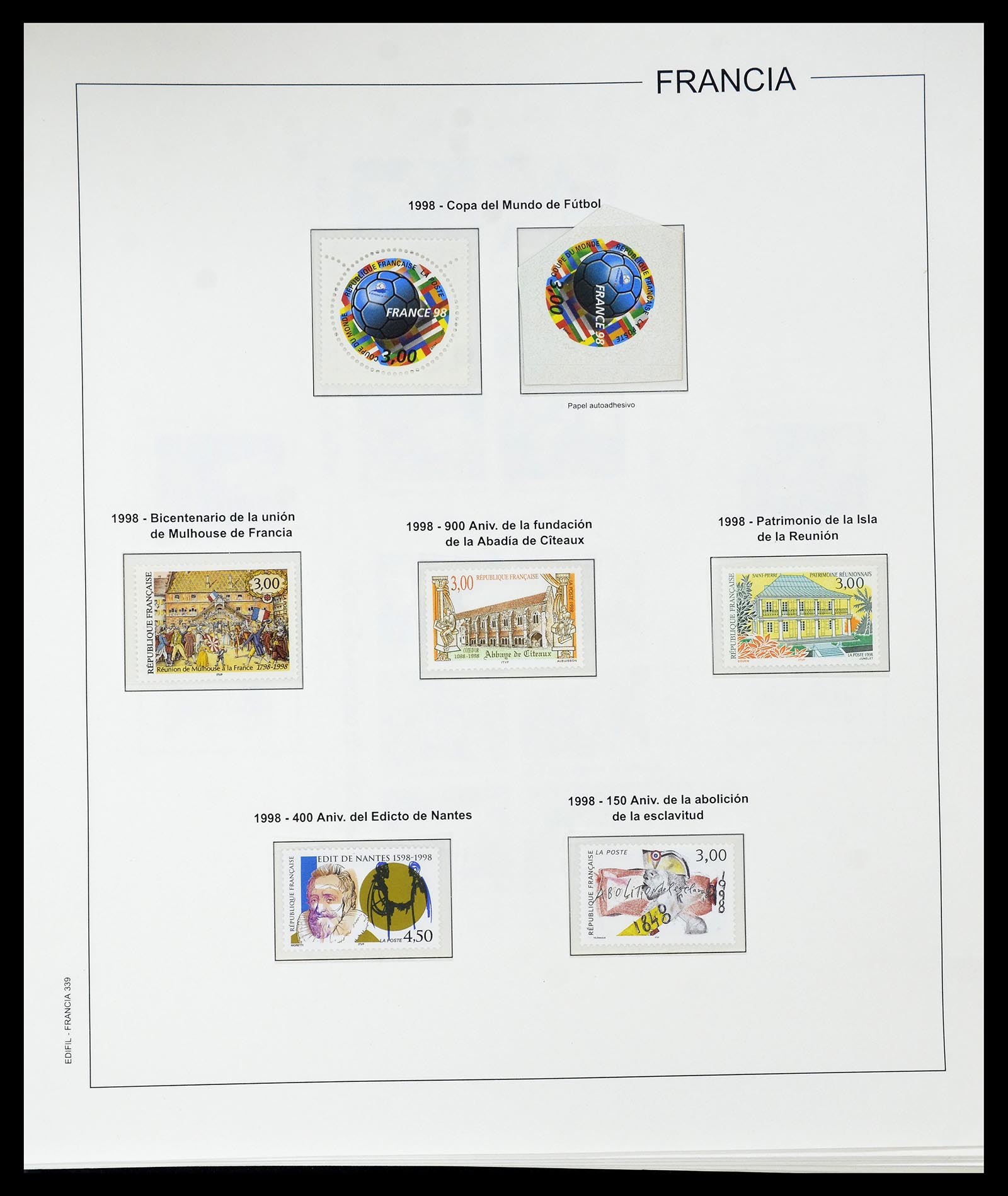 34755 371 - Postzegelverzameling 34755 Frankrijk 1900-2000.