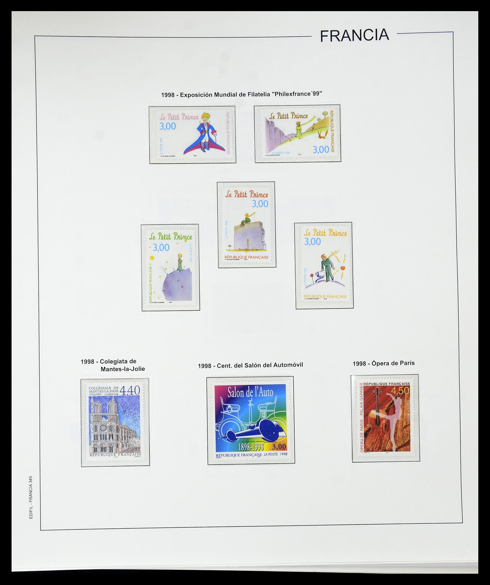 34755 377 - Postzegelverzameling 34755 Frankrijk 1900-2000.