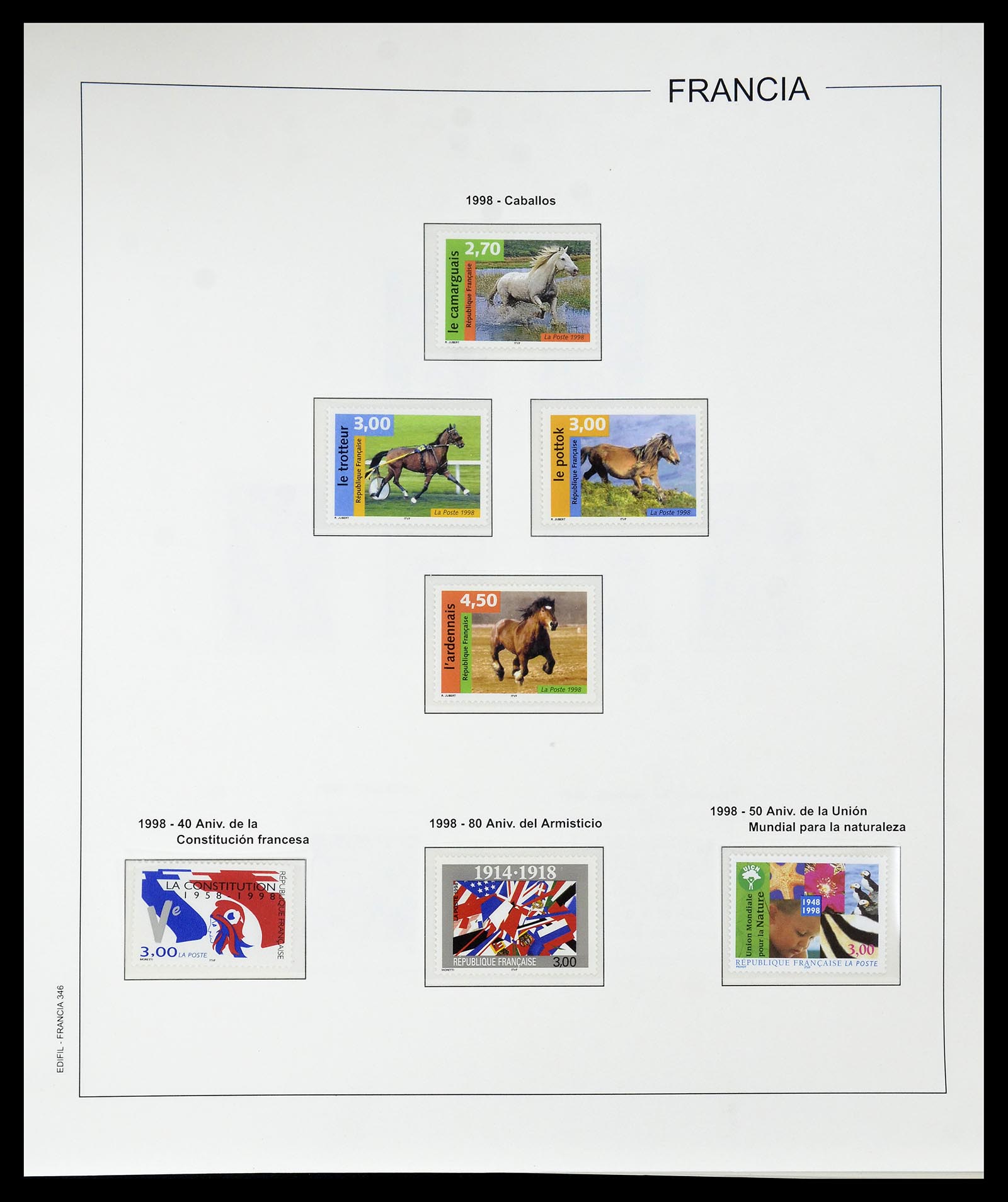 34755 378 - Postzegelverzameling 34755 Frankrijk 1900-2000.