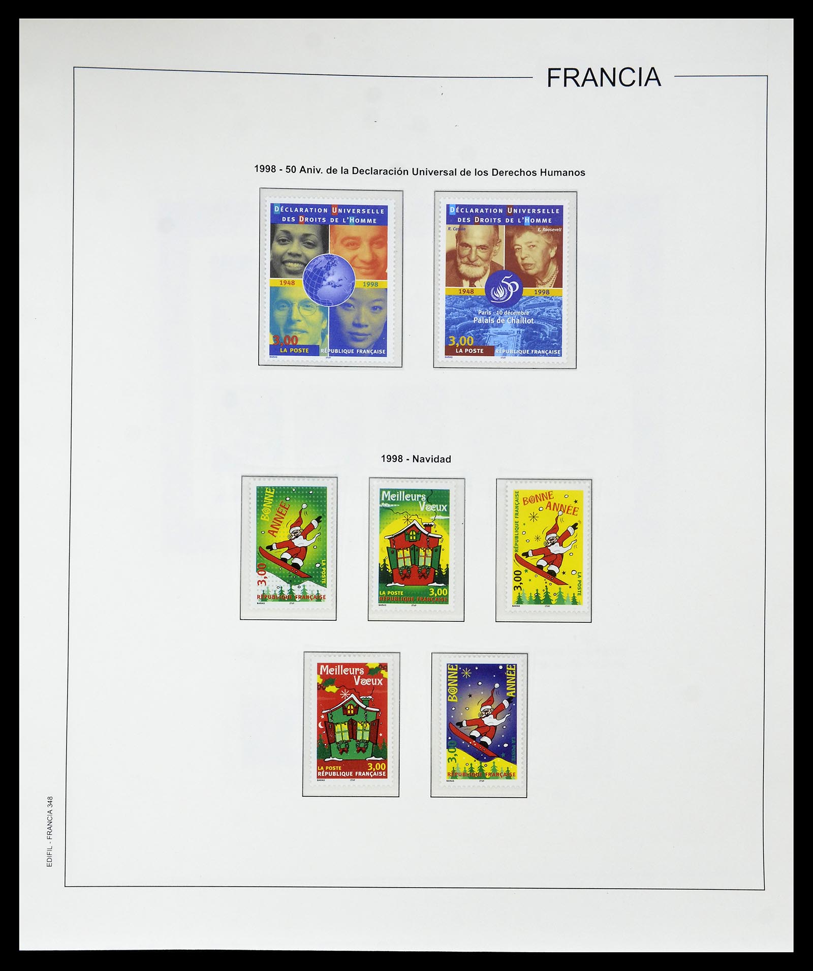 34755 380 - Postzegelverzameling 34755 Frankrijk 1900-2000.