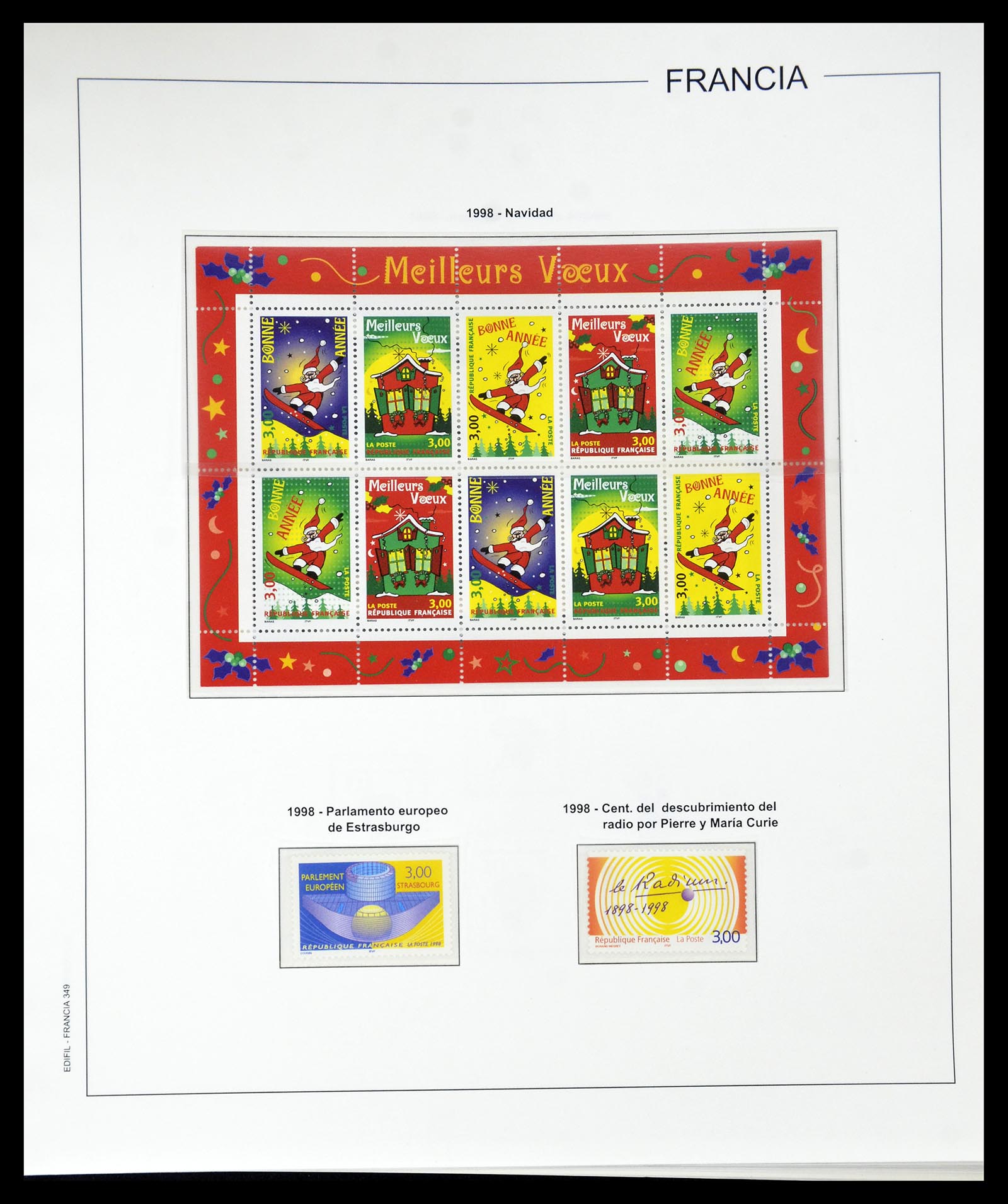 34755 381 - Postzegelverzameling 34755 Frankrijk 1900-2000.