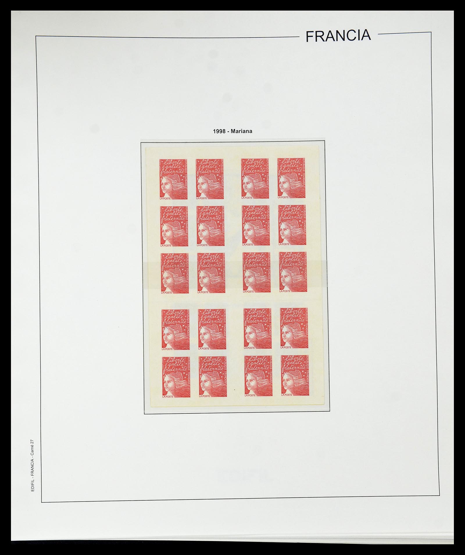 34755 386 - Postzegelverzameling 34755 Frankrijk 1900-2000.