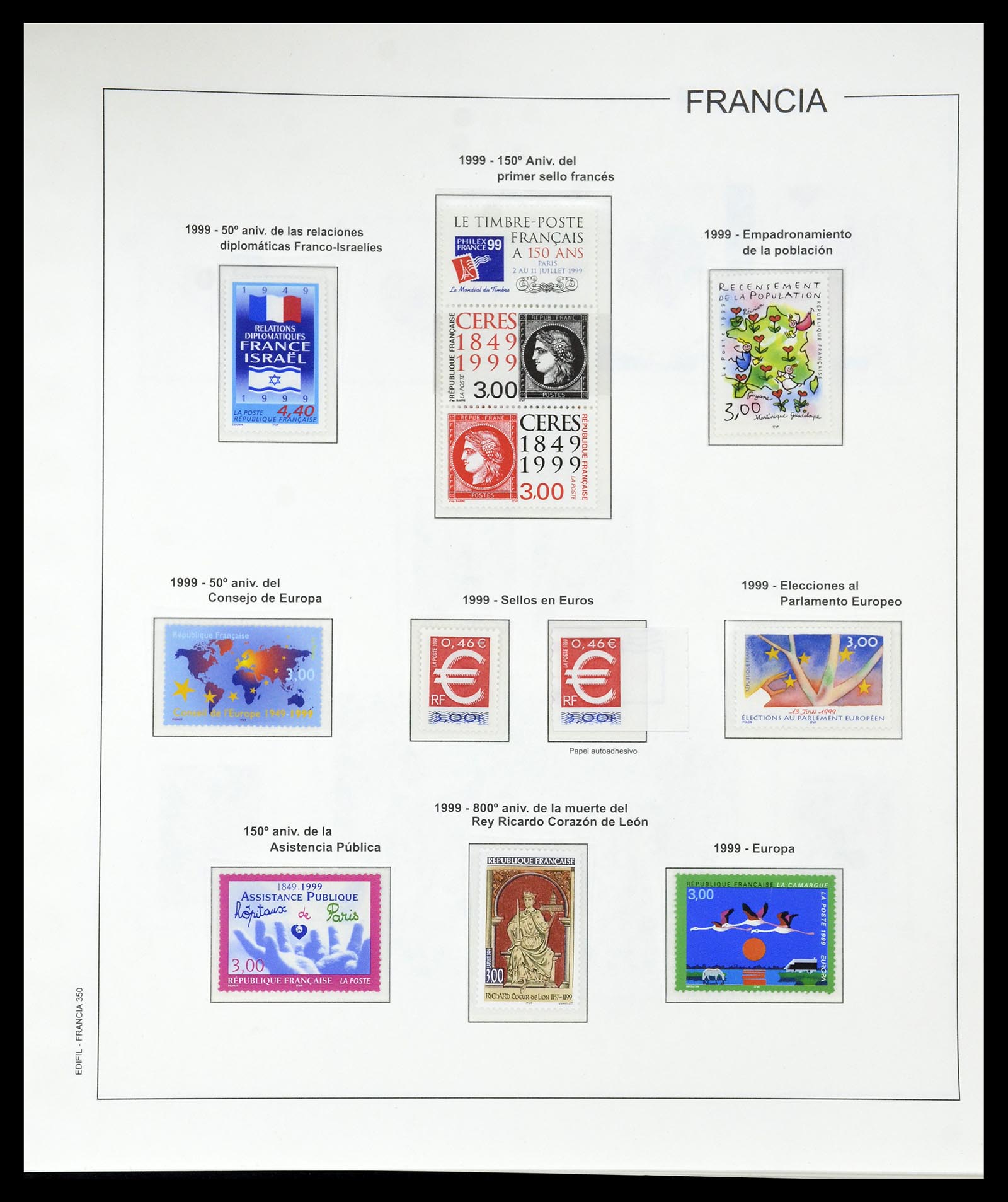 34755 387 - Postzegelverzameling 34755 Frankrijk 1900-2000.