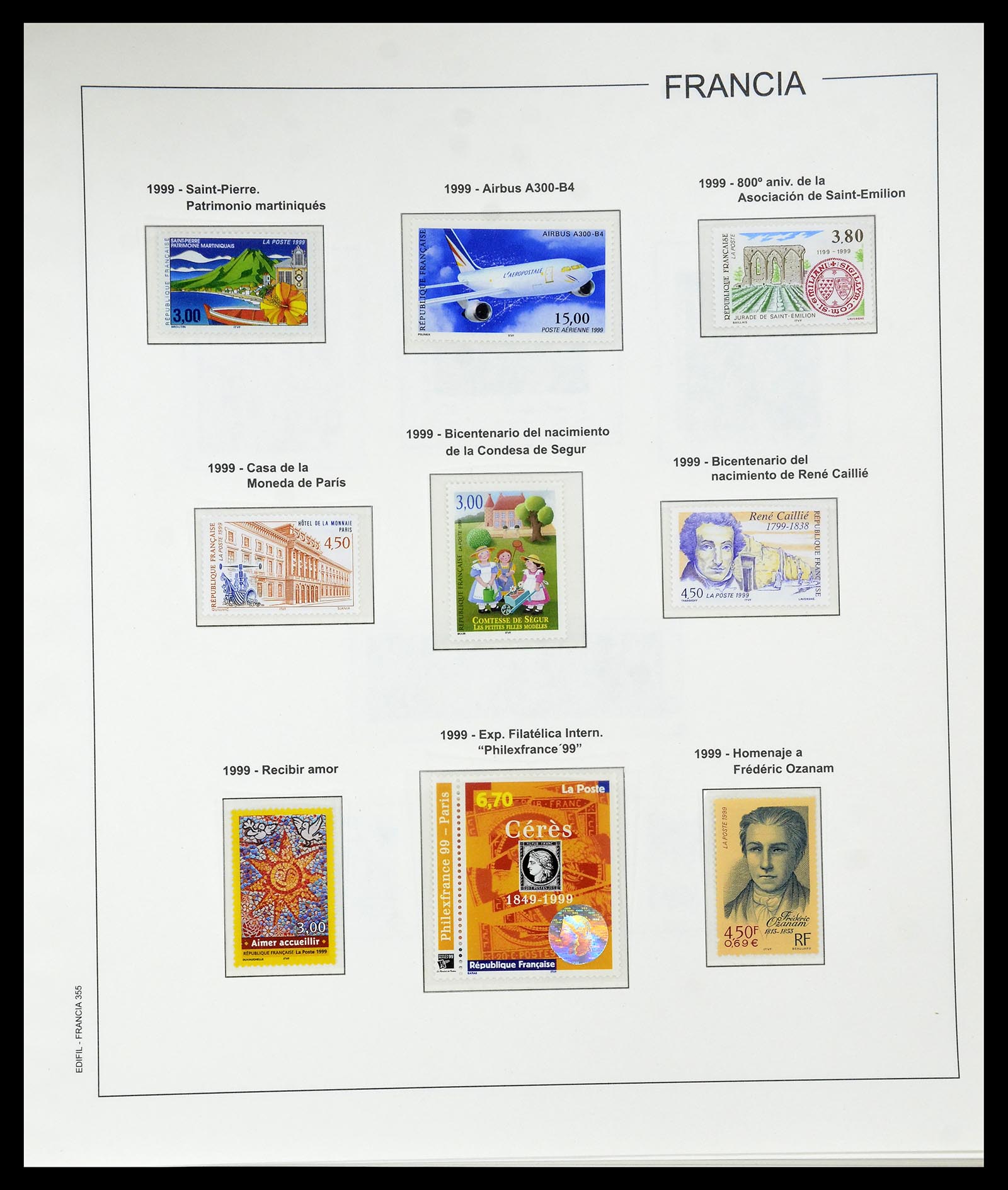 34755 392 - Postzegelverzameling 34755 Frankrijk 1900-2000.