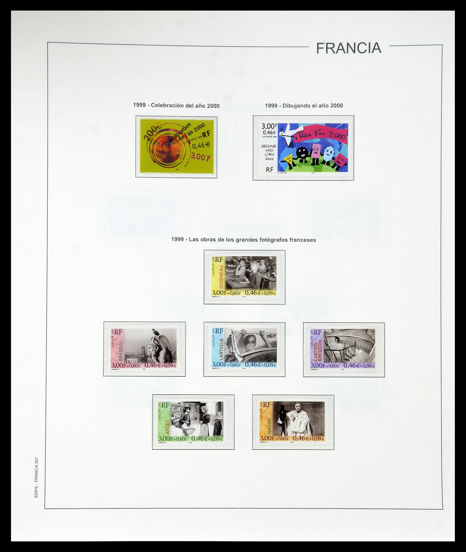34755 394 - Postzegelverzameling 34755 Frankrijk 1900-2000.