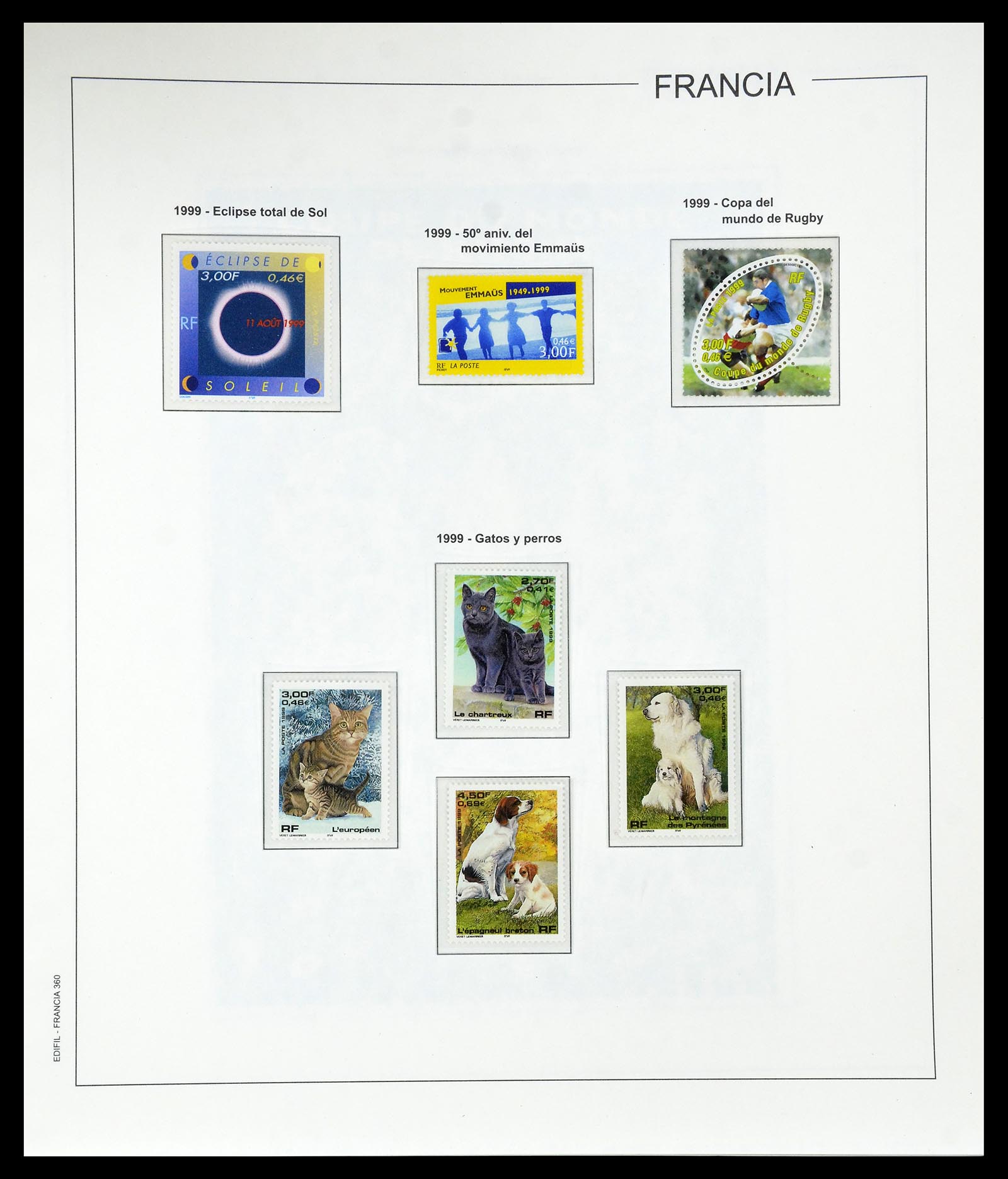 34755 397 - Postzegelverzameling 34755 Frankrijk 1900-2000.