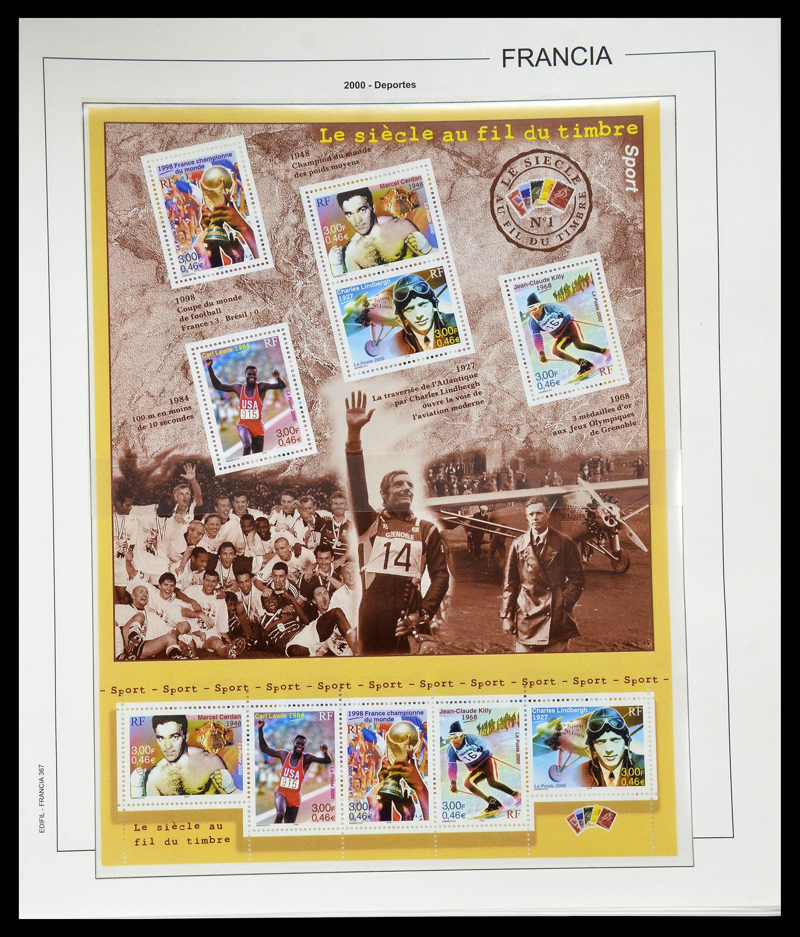 34755 407 - Postzegelverzameling 34755 Frankrijk 1900-2000.