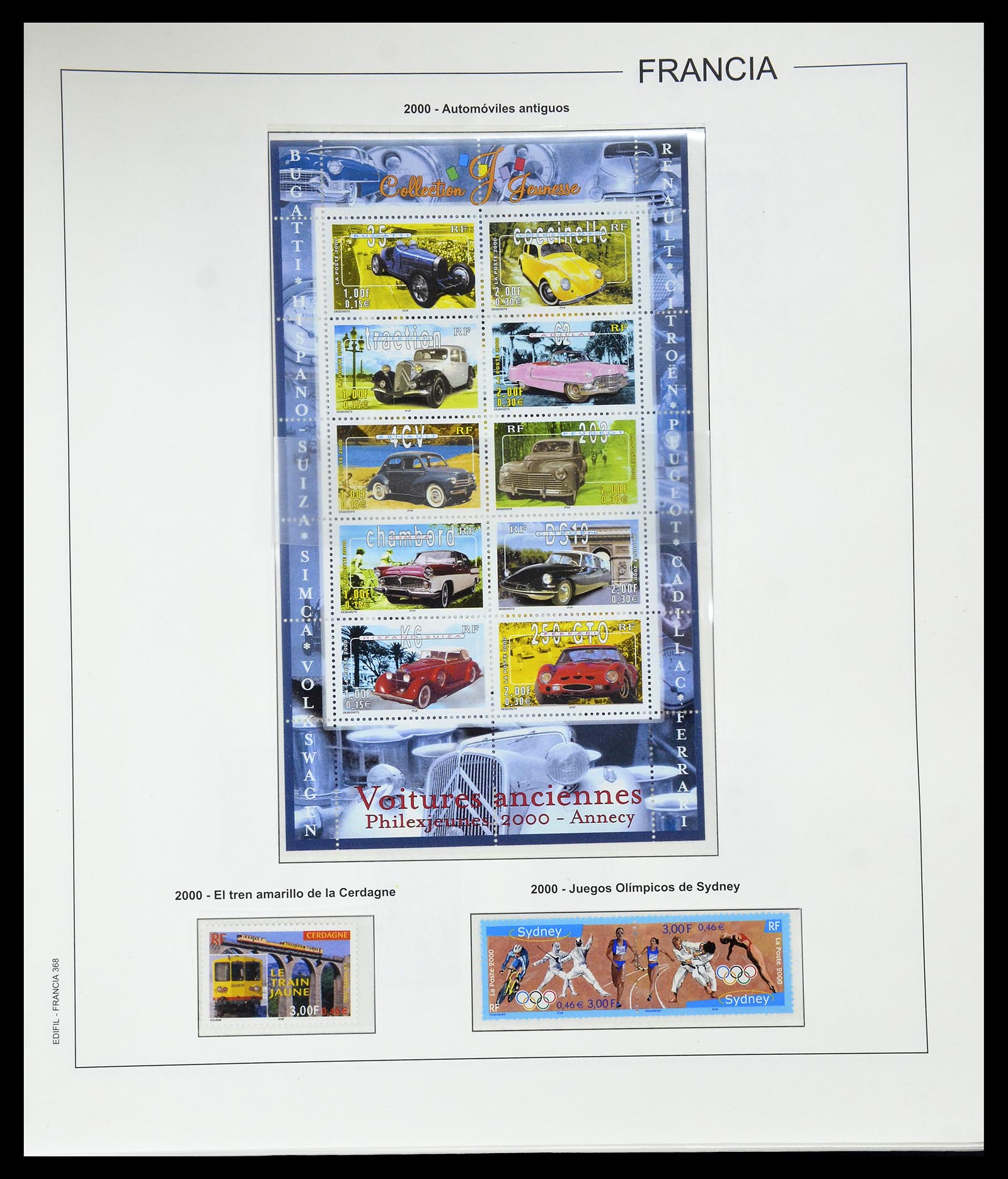 34755 408 - Postzegelverzameling 34755 Frankrijk 1900-2000.
