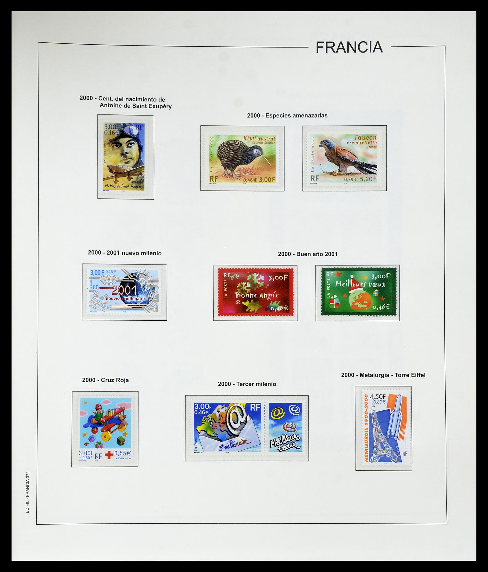 34755 412 - Postzegelverzameling 34755 Frankrijk 1900-2000.