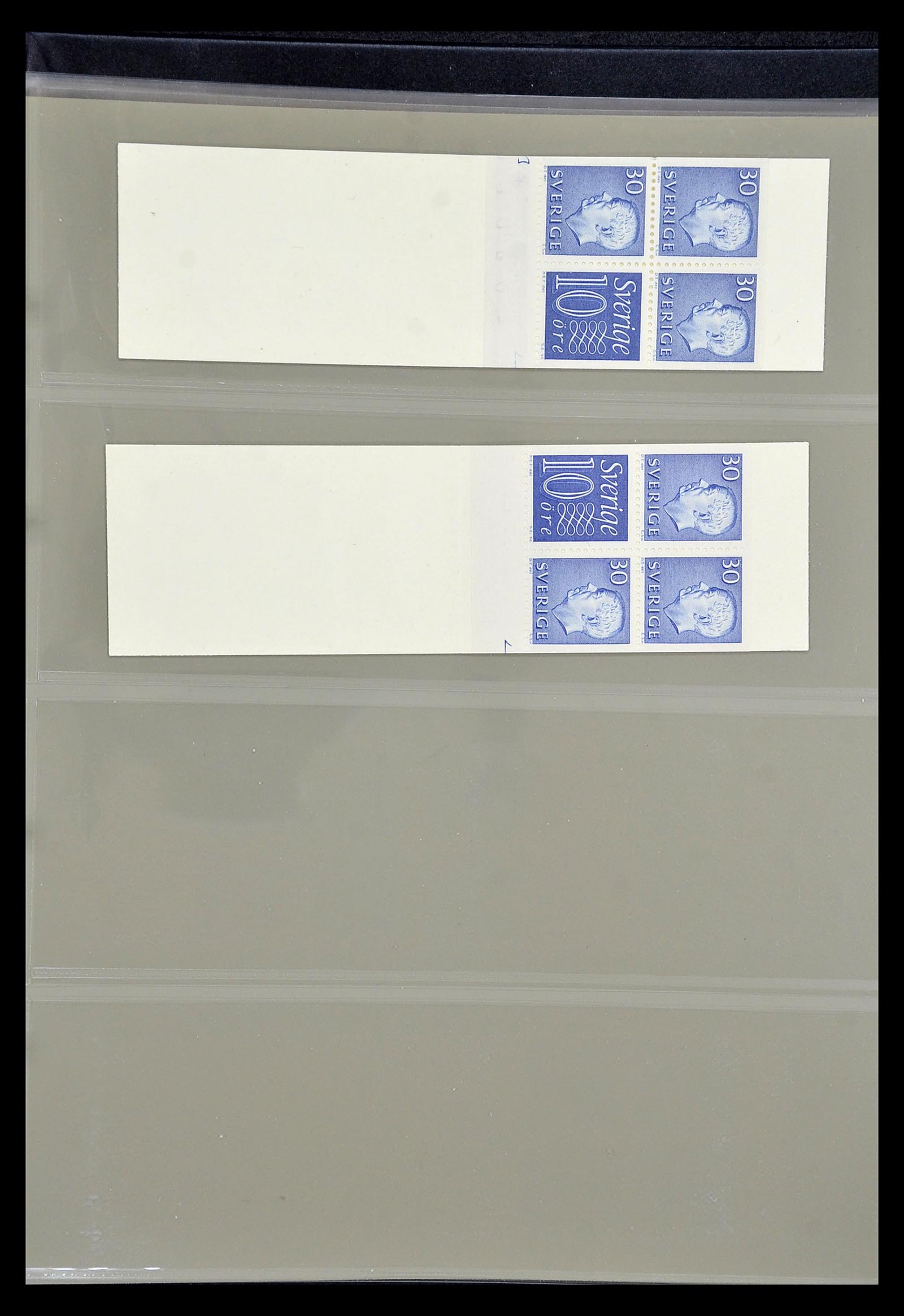 34760 024 - Stamp Collection 34760 Sweden stamp booklets 1945-1973.