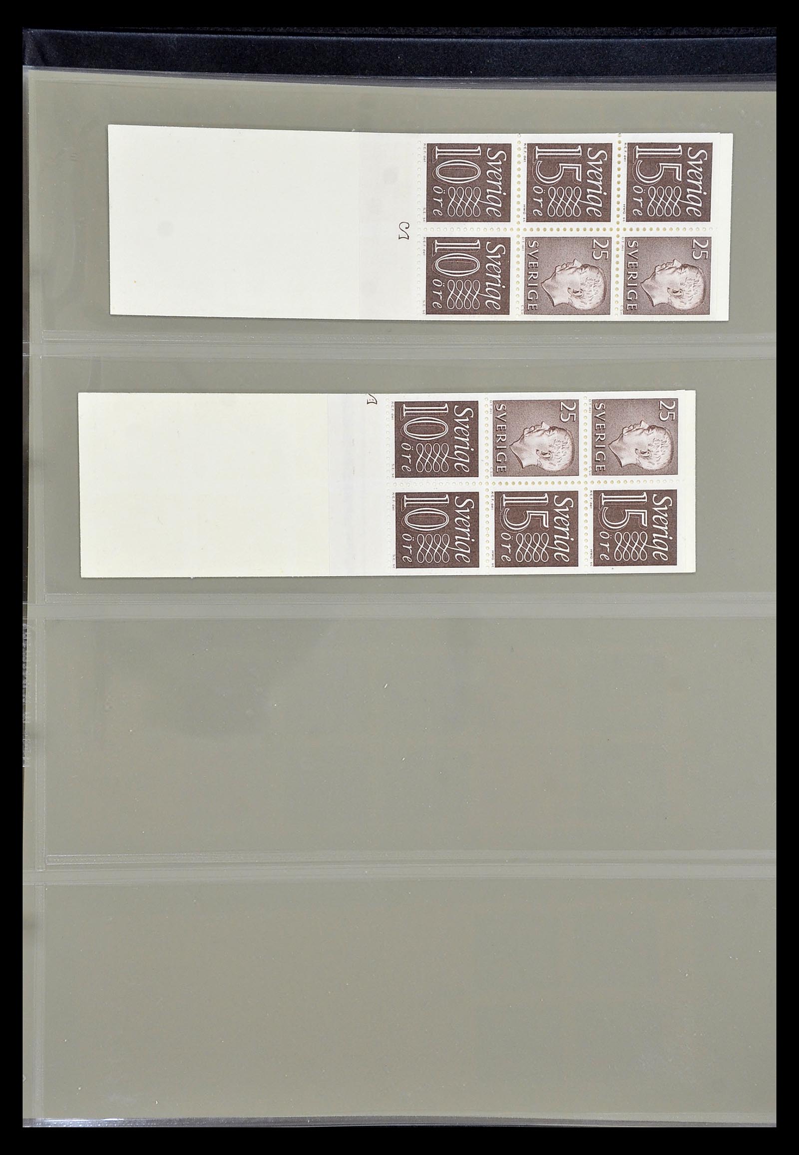 34760 025 - Stamp Collection 34760 Sweden stamp booklets 1945-1973.