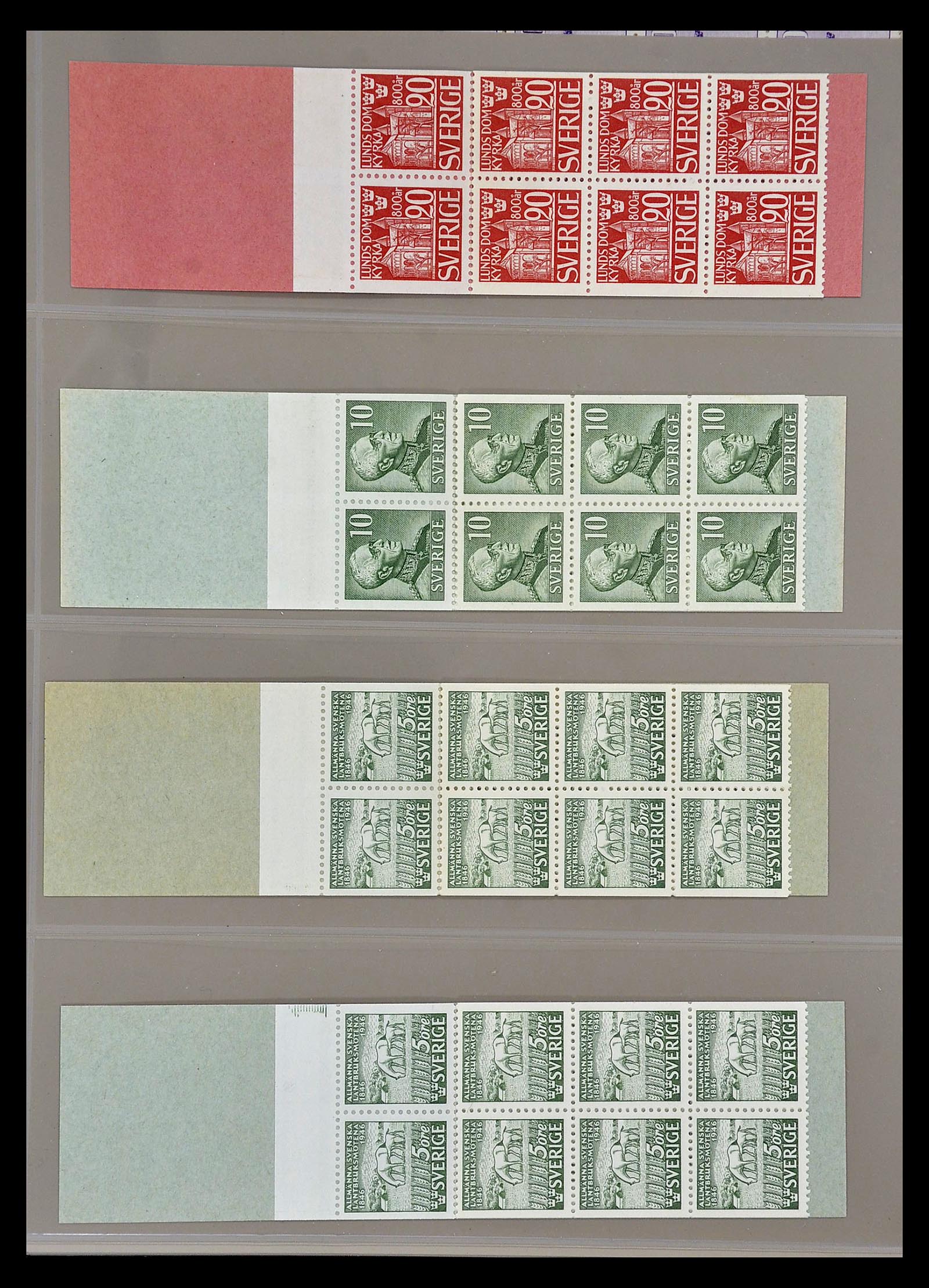 34760 041 - Postzegelverzameling 34760 Zweden postzegelboekjes 1945-1973.