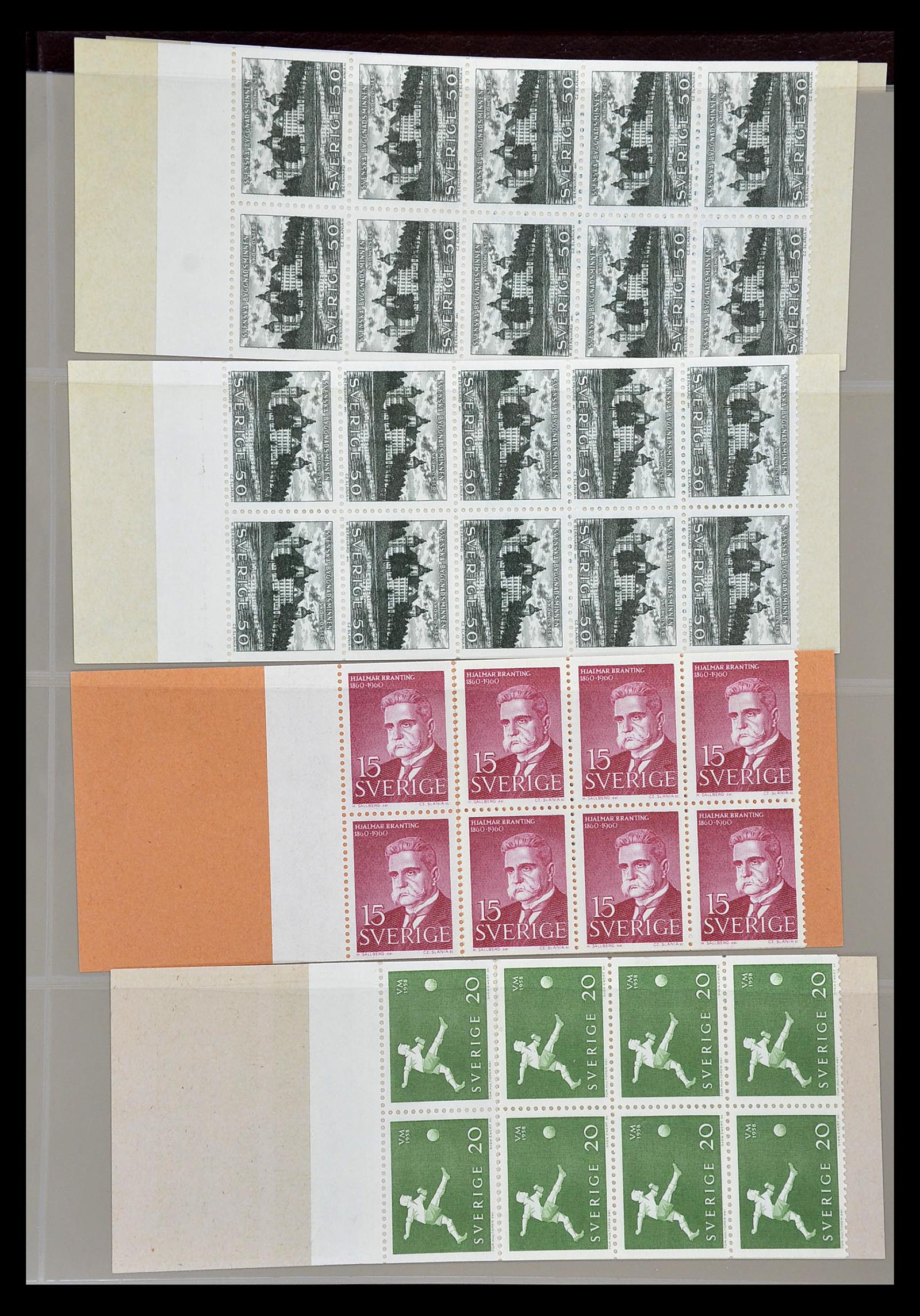 34760 049 - Stamp Collection 34760 Sweden stamp booklets 1945-1973.