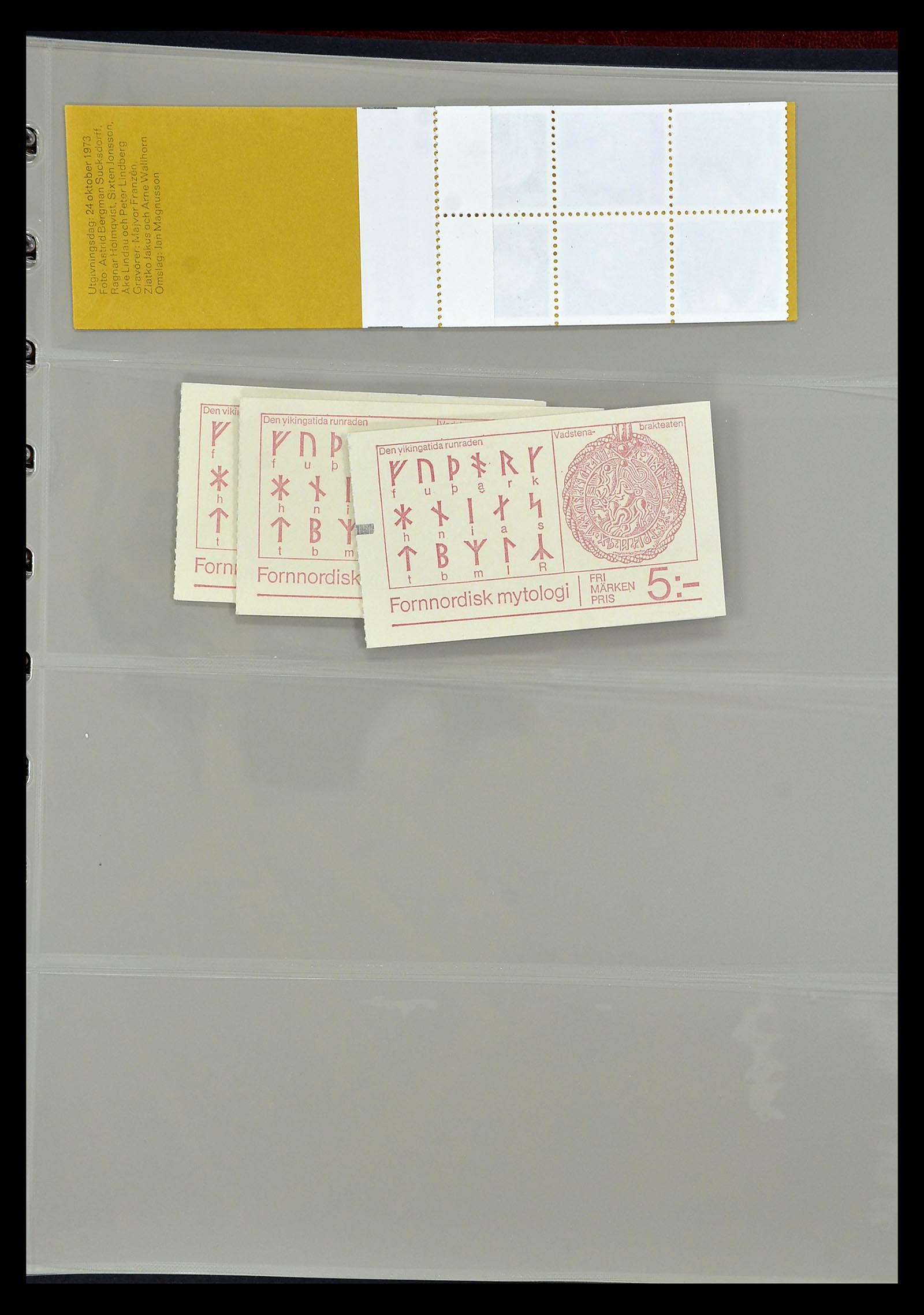 34760 054 - Postzegelverzameling 34760 Zweden postzegelboekjes 1945-1973.