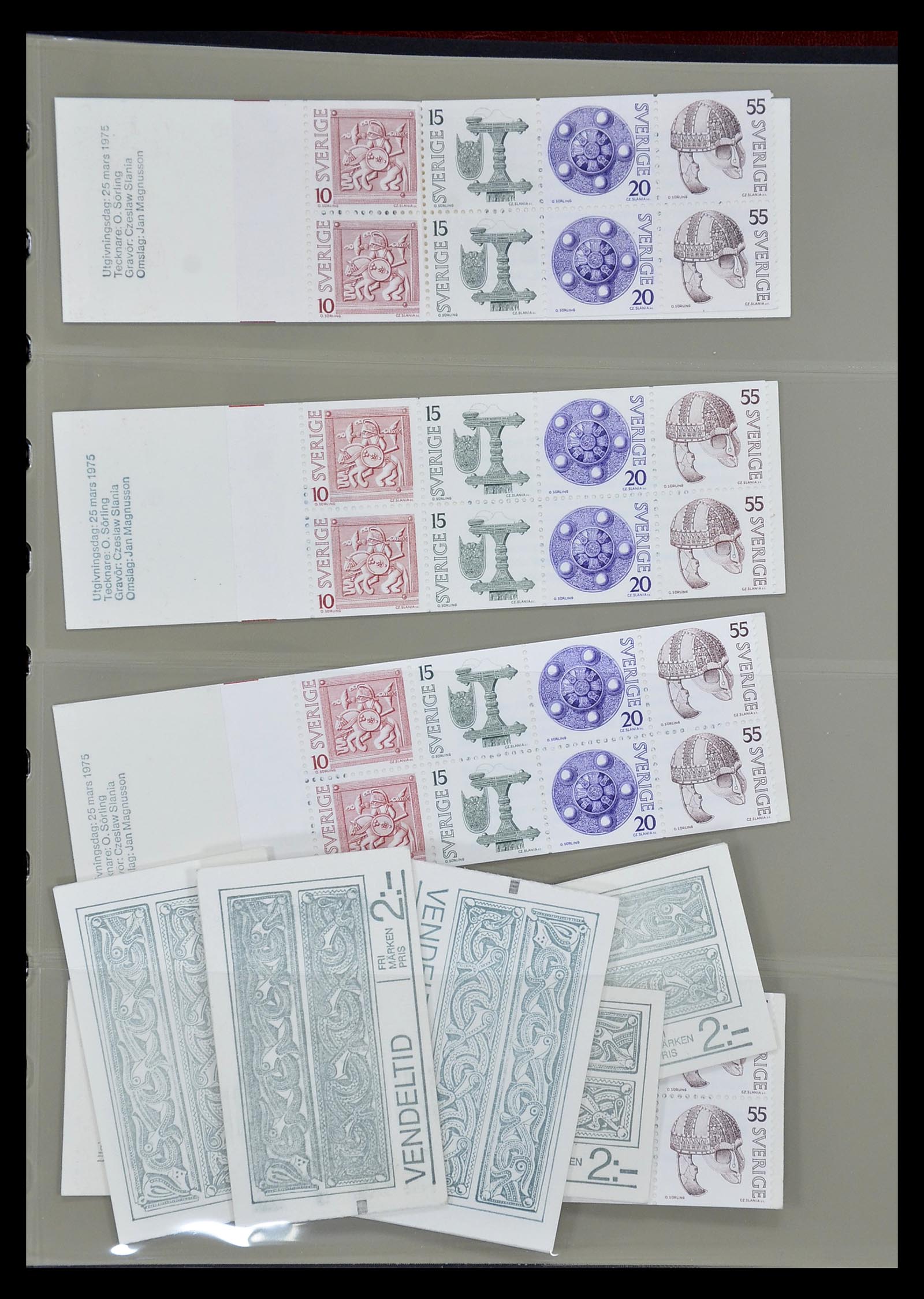 34760 055 - Postzegelverzameling 34760 Zweden postzegelboekjes 1945-1973.