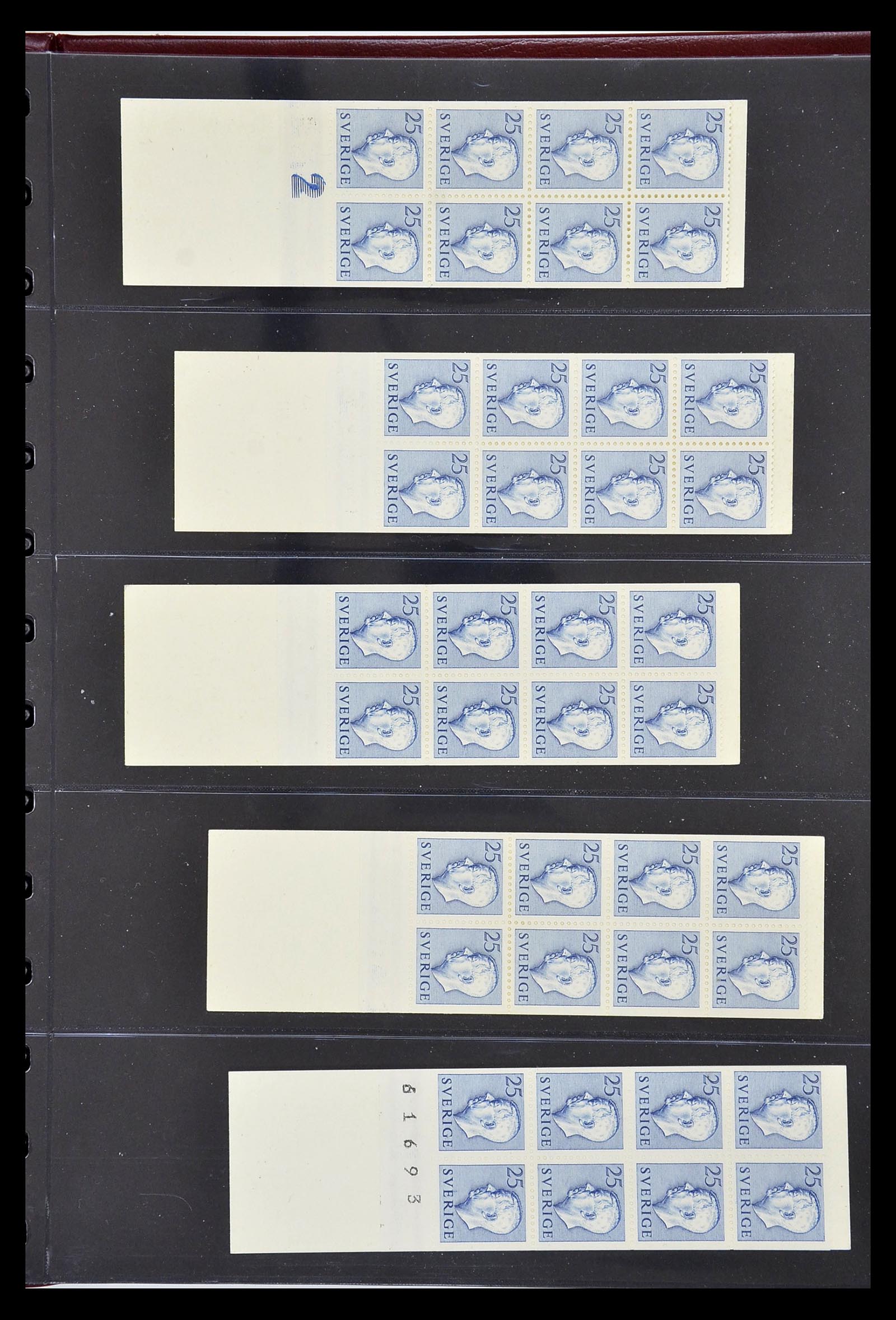 34760 060 - Stamp Collection 34760 Sweden stamp booklets 1945-1973.