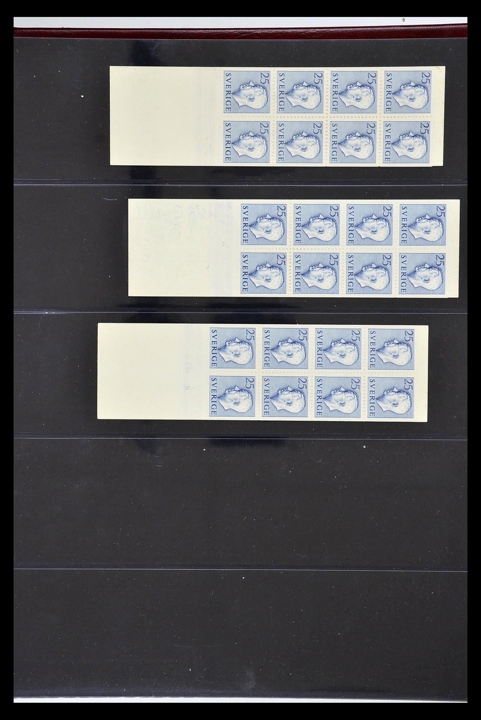 34760 061 - Postzegelverzameling 34760 Zweden postzegelboekjes 1945-1973.