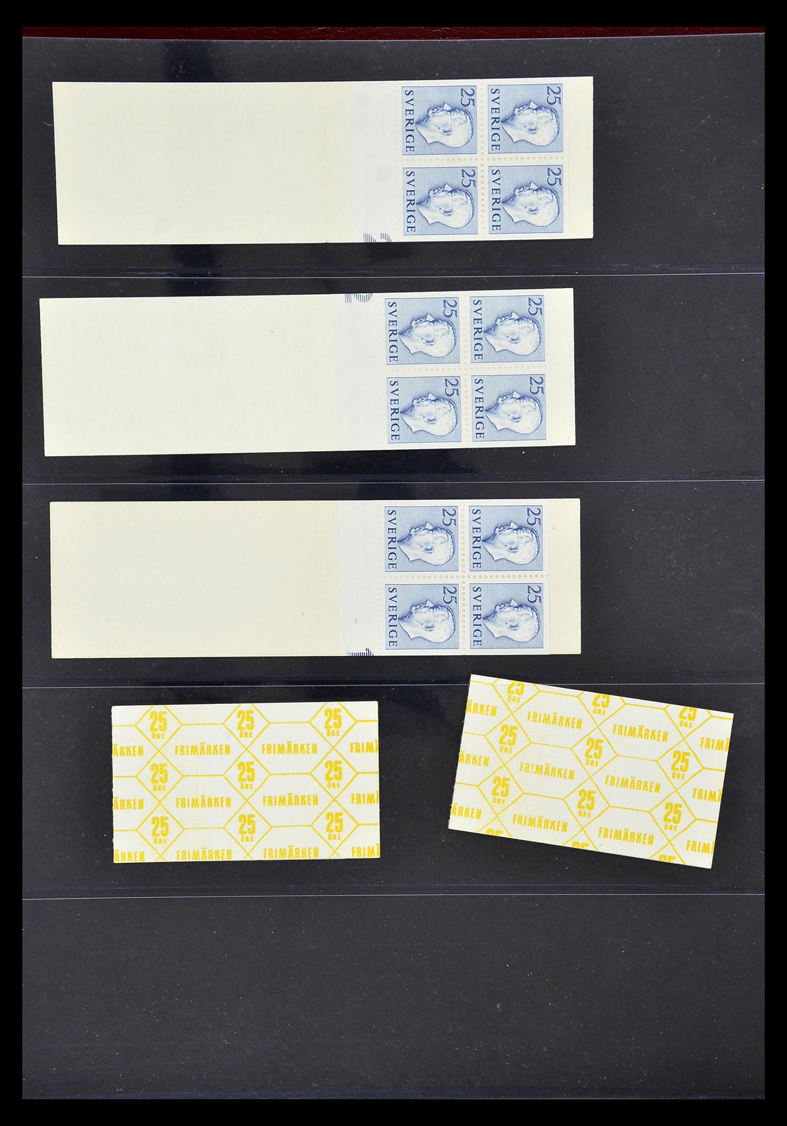 34760 069 - Stamp Collection 34760 Sweden stamp booklets 1945-1973.