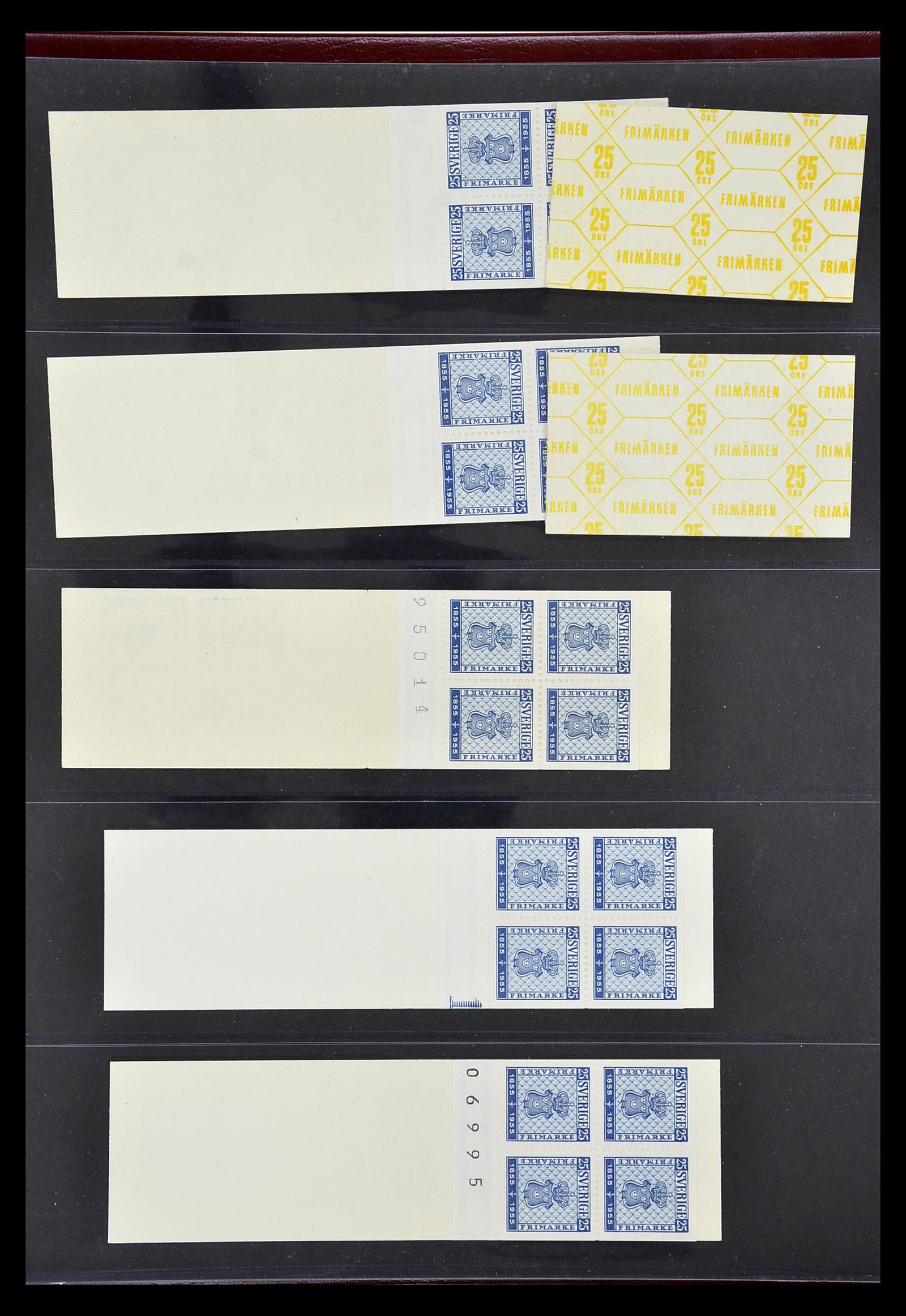 34760 070 - Stamp Collection 34760 Sweden stamp booklets 1945-1973.