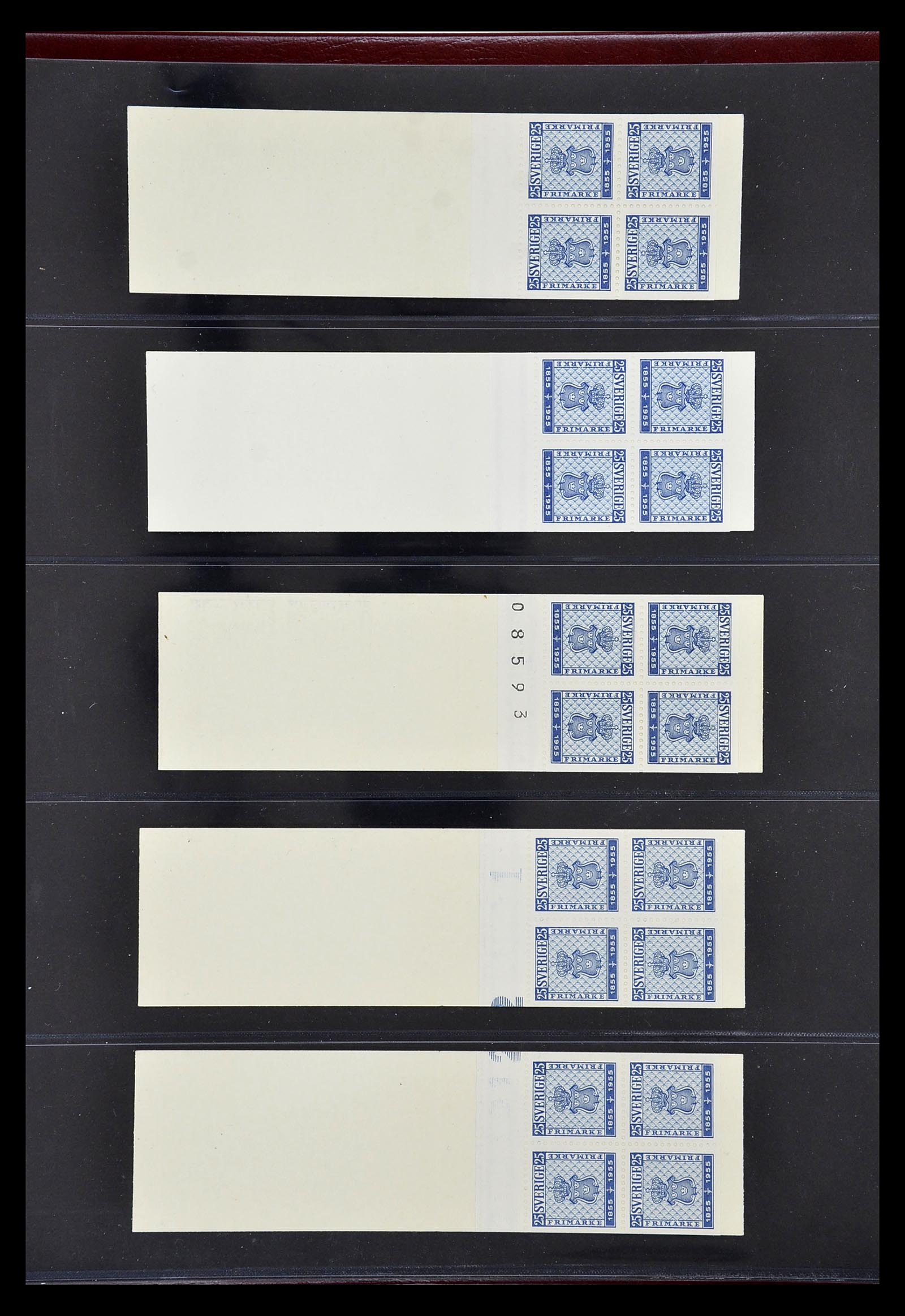 34760 071 - Postzegelverzameling 34760 Zweden postzegelboekjes 1945-1973.