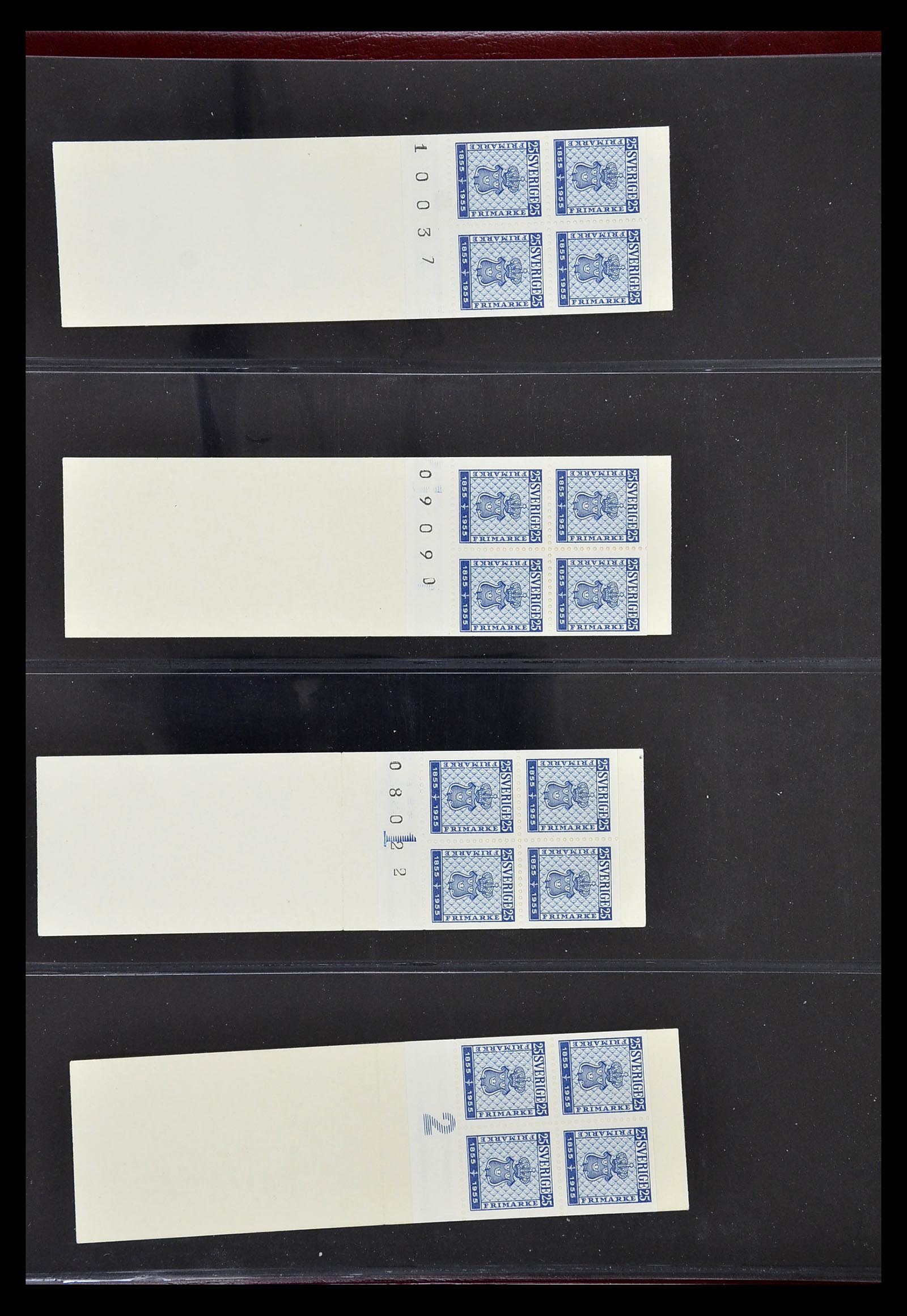 34760 072 - Postzegelverzameling 34760 Zweden postzegelboekjes 1945-1973.