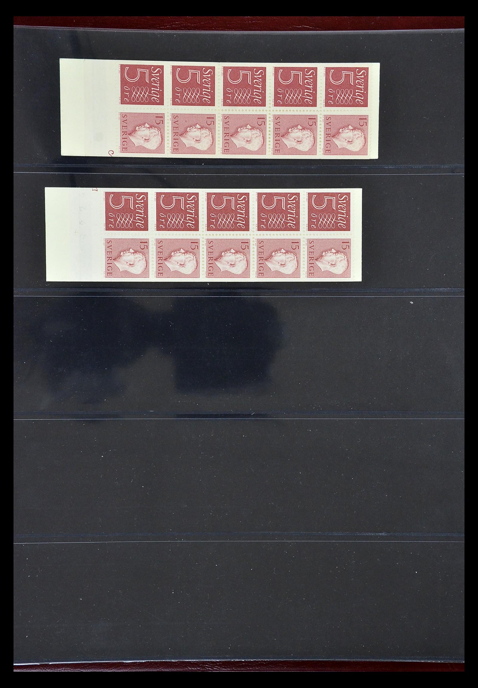 34760 079 - Postzegelverzameling 34760 Zweden postzegelboekjes 1945-1973.