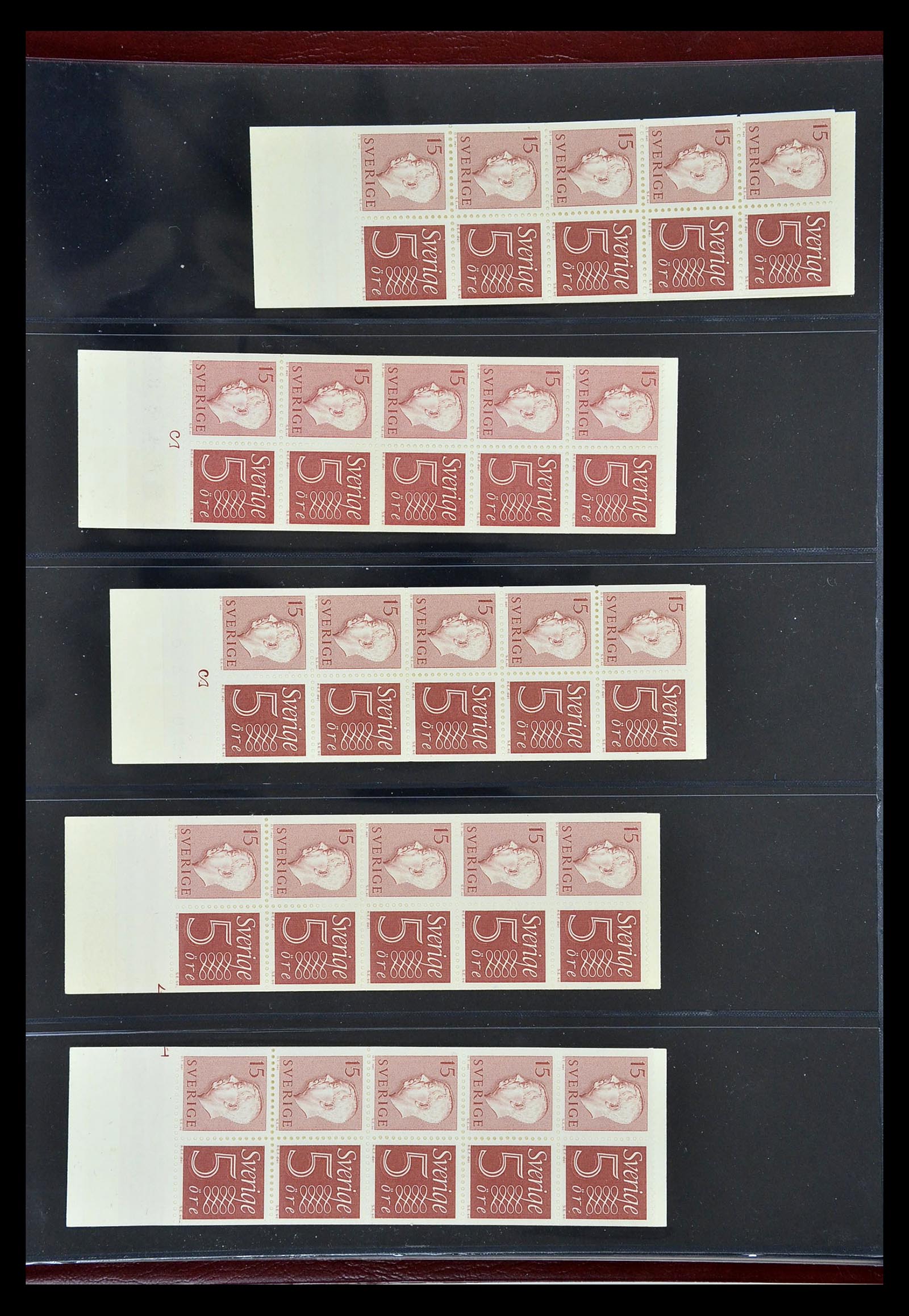 34760 081 - Postzegelverzameling 34760 Zweden postzegelboekjes 1945-1973.