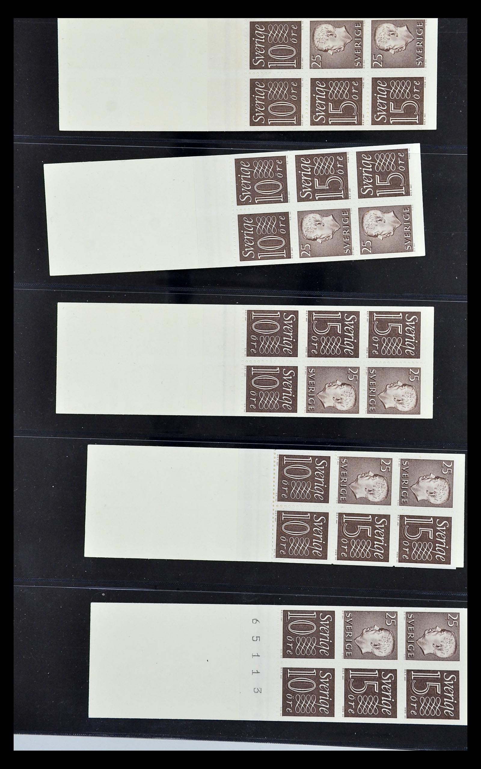 34760 083 - Postzegelverzameling 34760 Zweden postzegelboekjes 1945-1973.