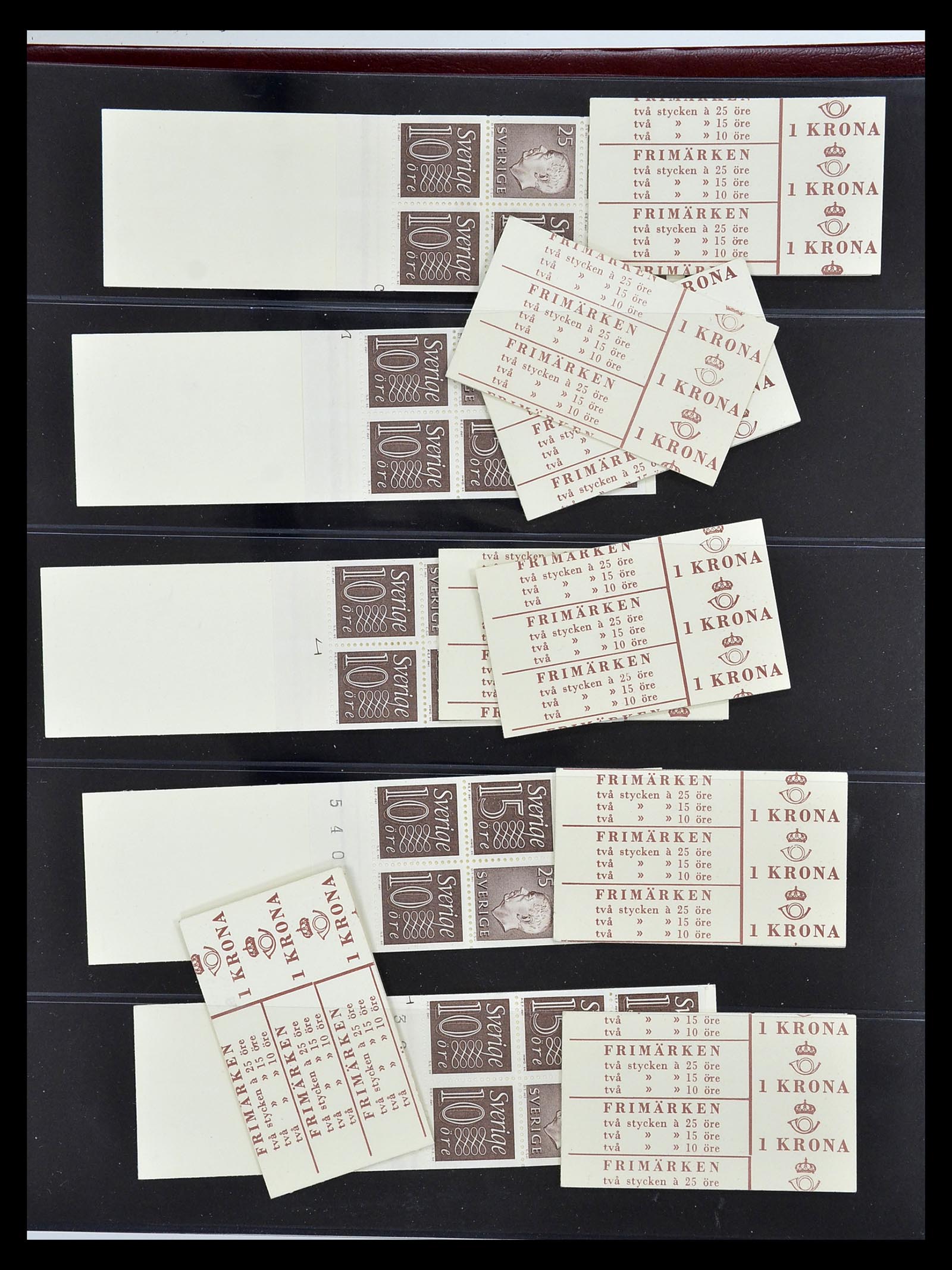 34760 084 - Postzegelverzameling 34760 Zweden postzegelboekjes 1945-1973.