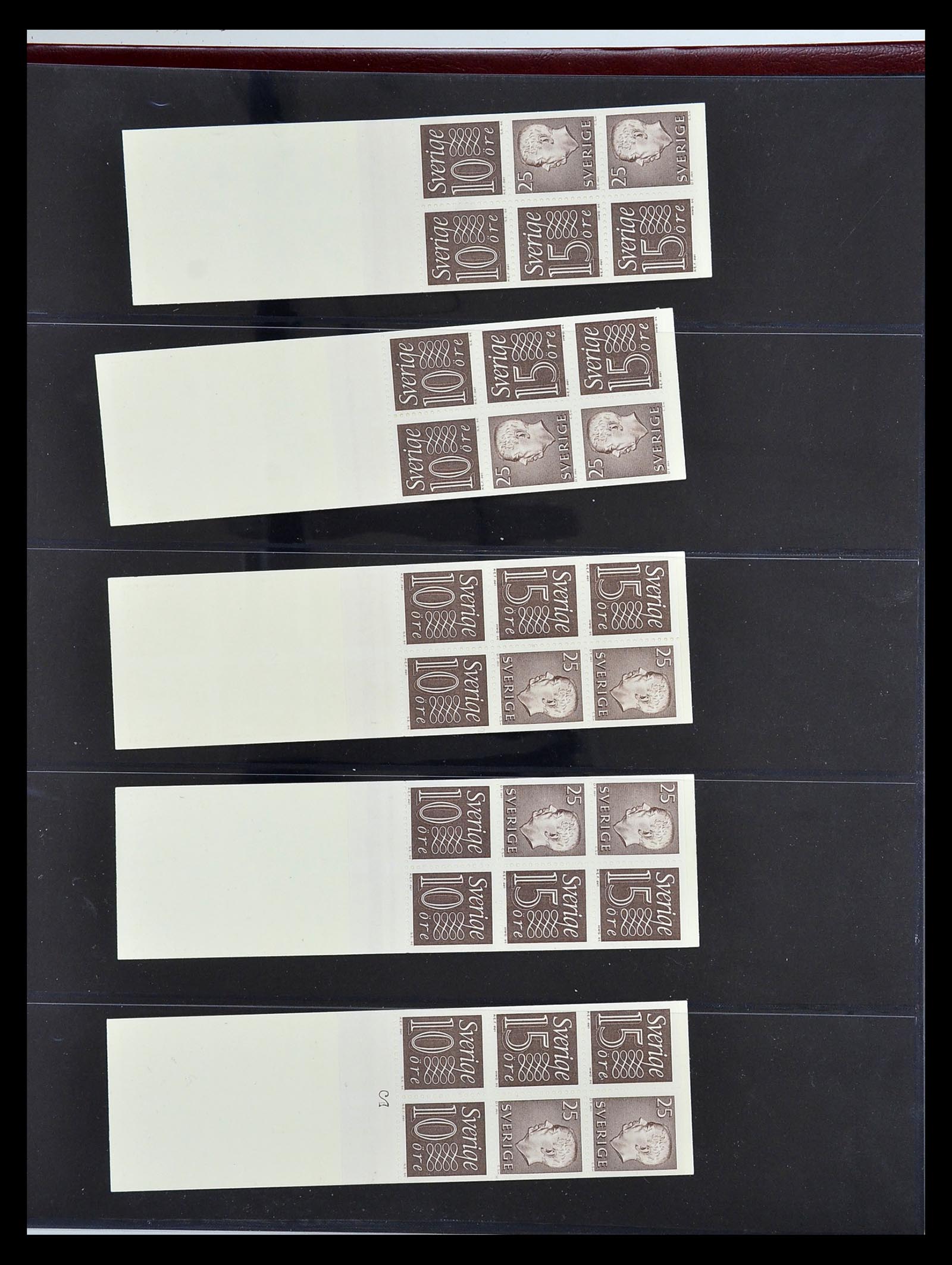 34760 085 - Stamp Collection 34760 Sweden stamp booklets 1945-1973.