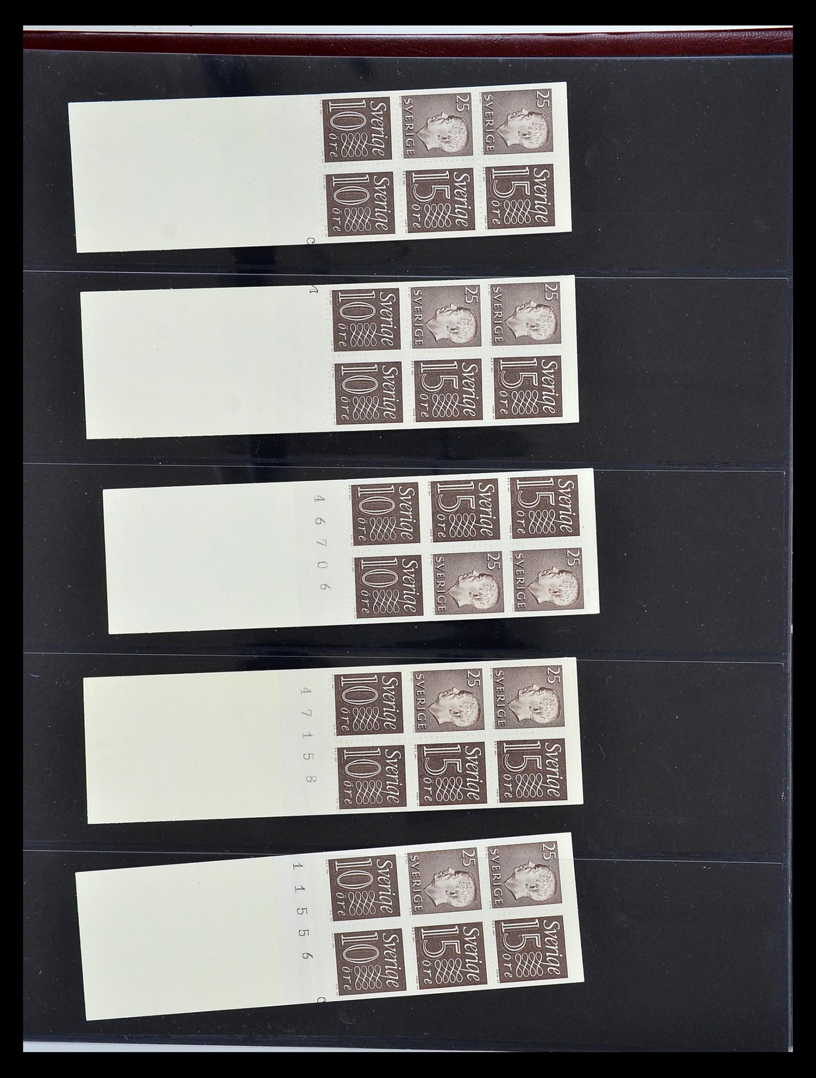 34760 086 - Postzegelverzameling 34760 Zweden postzegelboekjes 1945-1973.