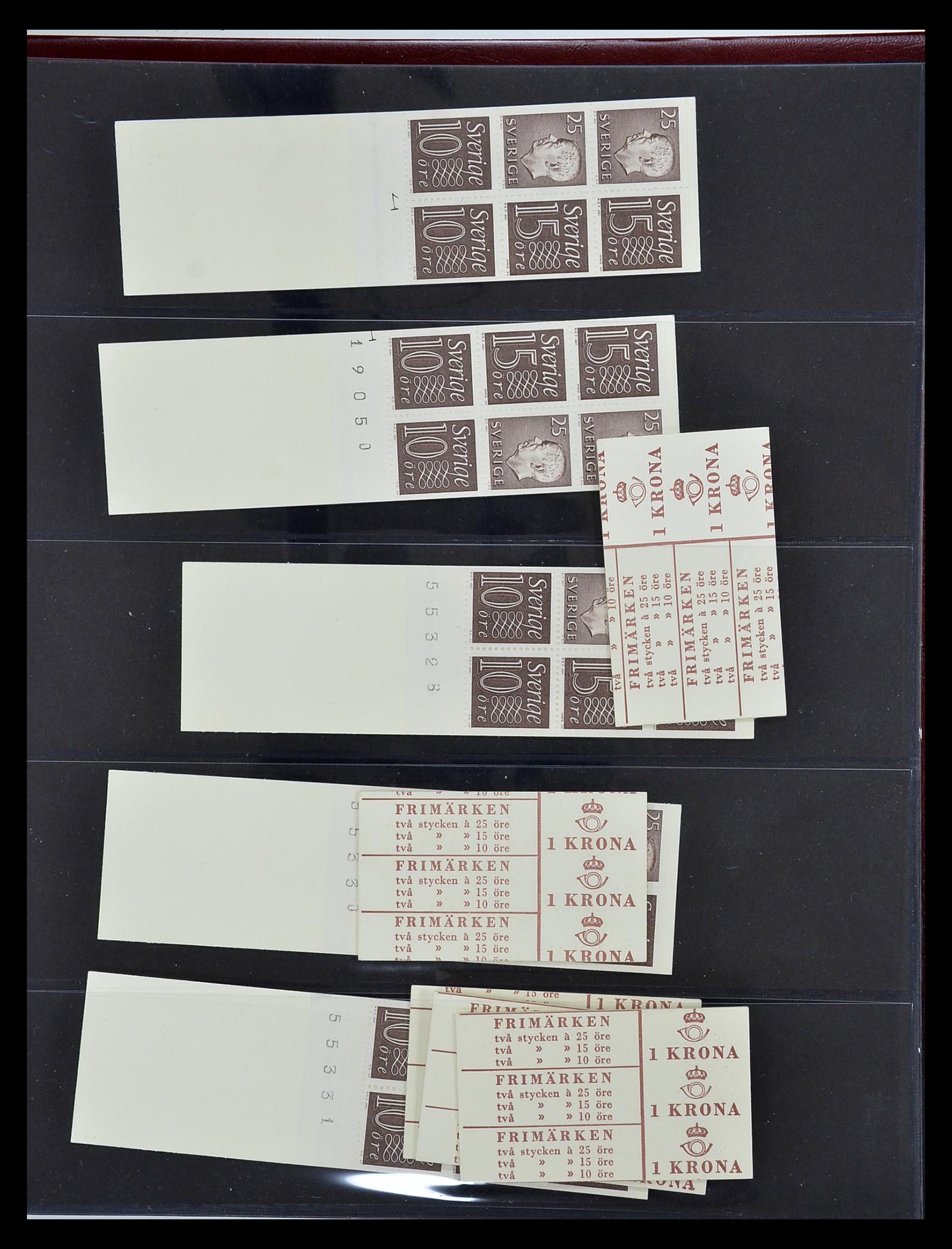 34760 087 - Stamp Collection 34760 Sweden stamp booklets 1945-1973.