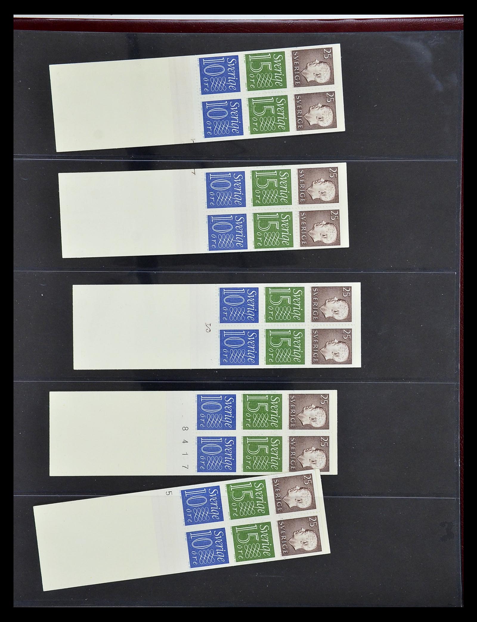 34760 089 - Stamp Collection 34760 Sweden stamp booklets 1945-1973.