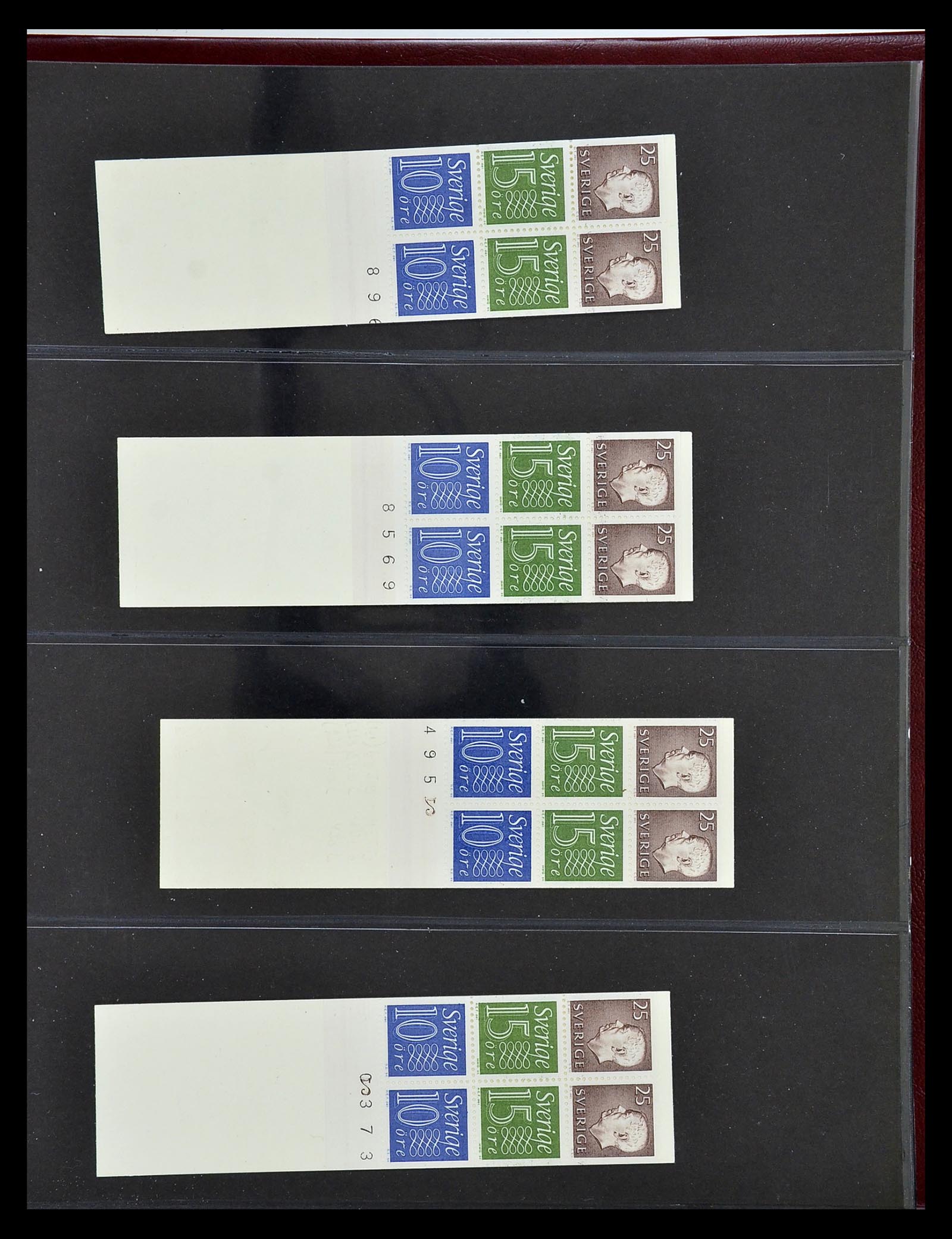 34760 090 - Stamp Collection 34760 Sweden stamp booklets 1945-1973.