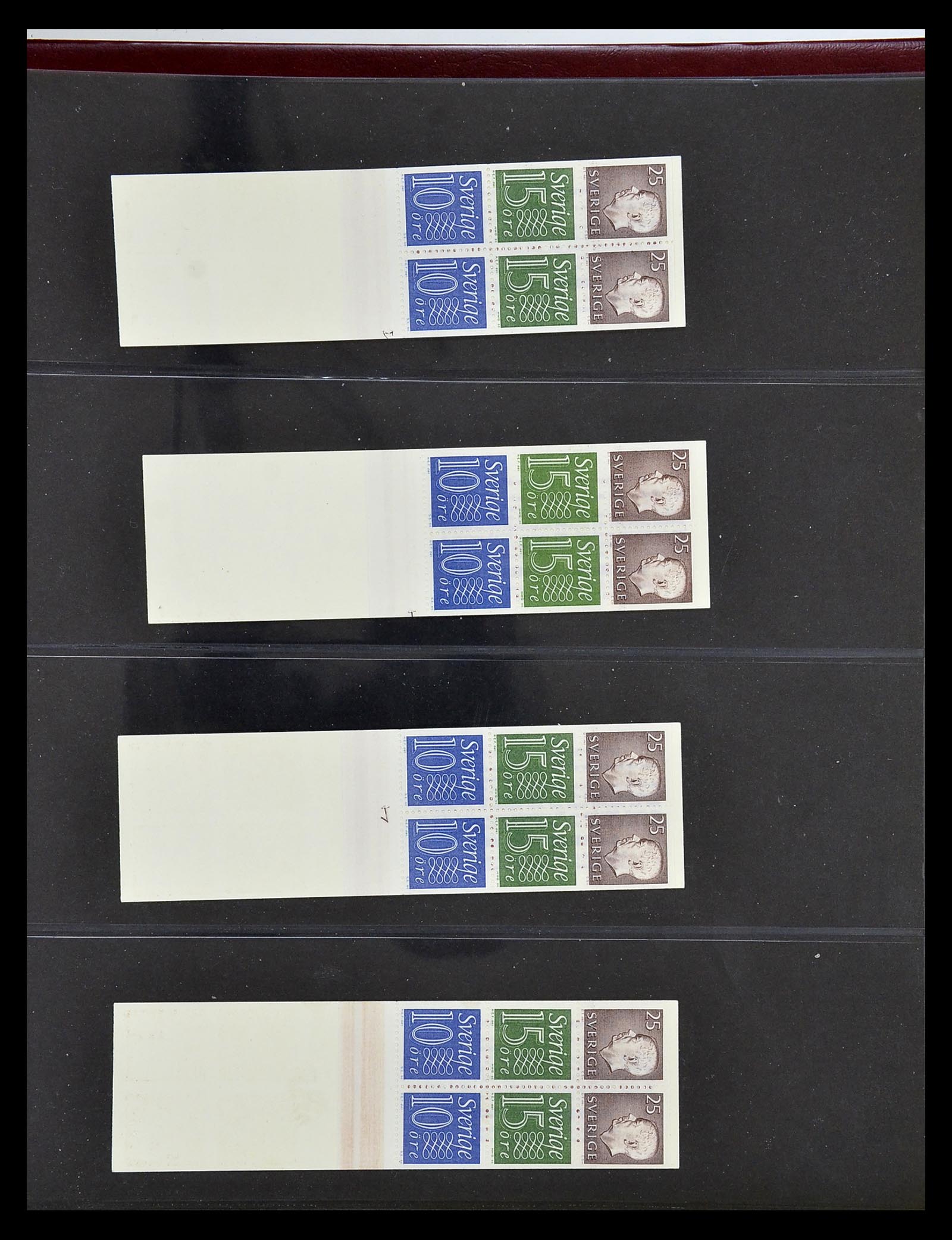 34760 094 - Postzegelverzameling 34760 Zweden postzegelboekjes 1945-1973.