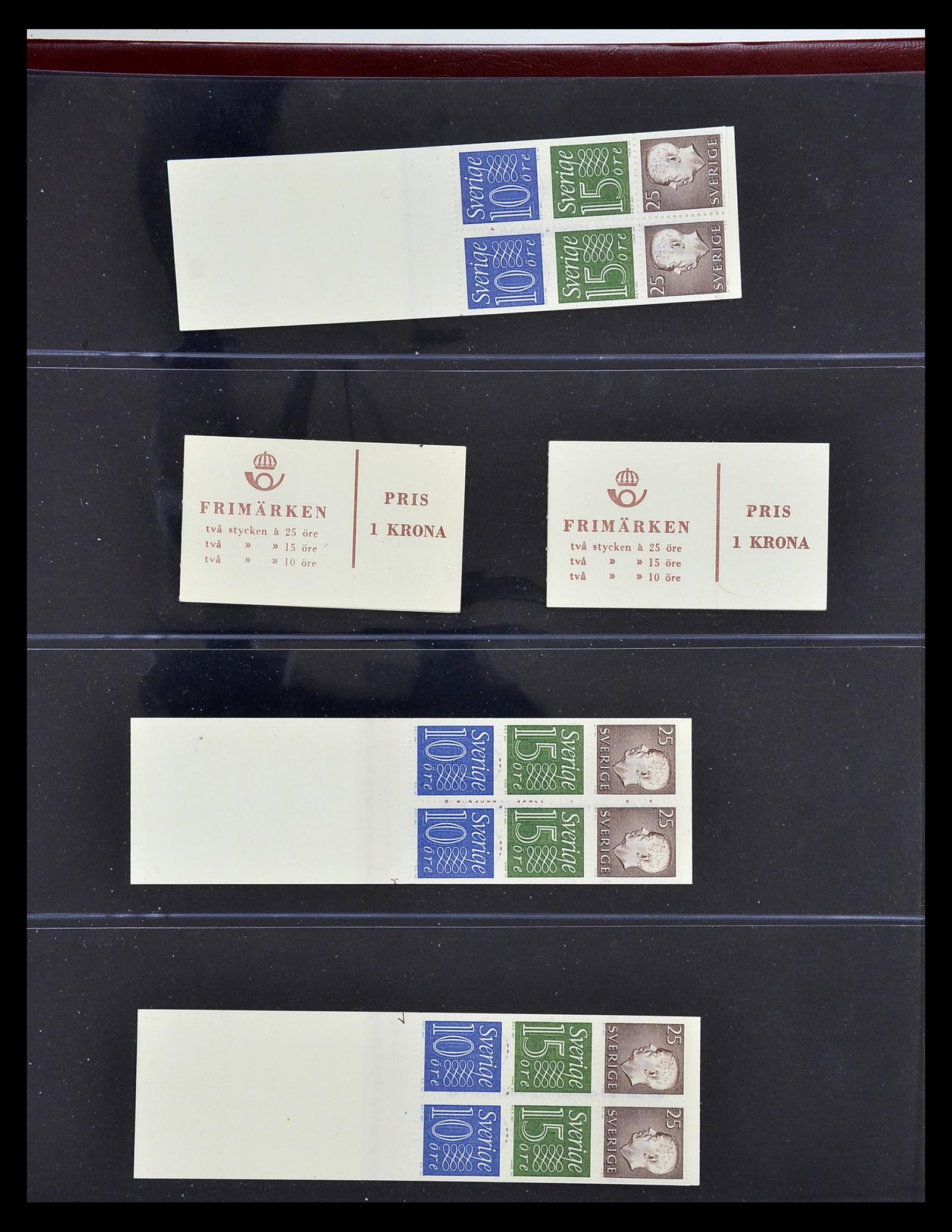 34760 095 - Postzegelverzameling 34760 Zweden postzegelboekjes 1945-1973.