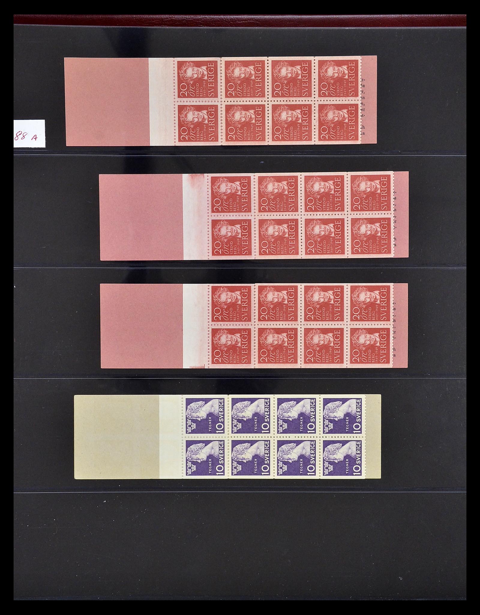 34760 108 - Postzegelverzameling 34760 Zweden postzegelboekjes 1945-1973.