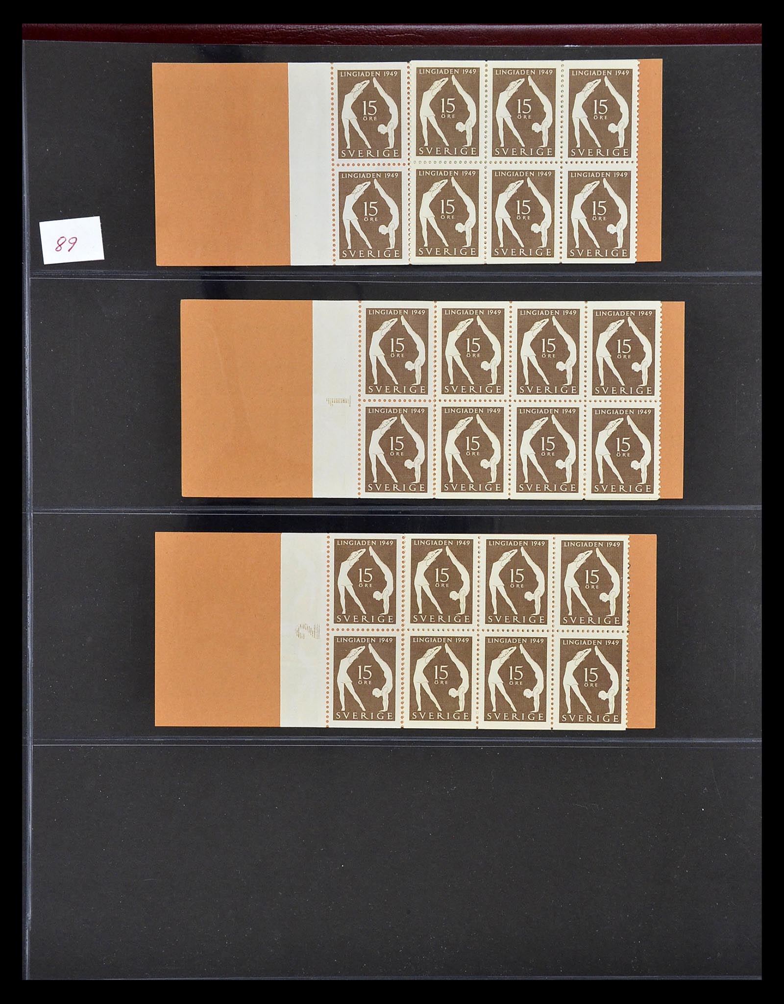 34760 109 - Postzegelverzameling 34760 Zweden postzegelboekjes 1945-1973.