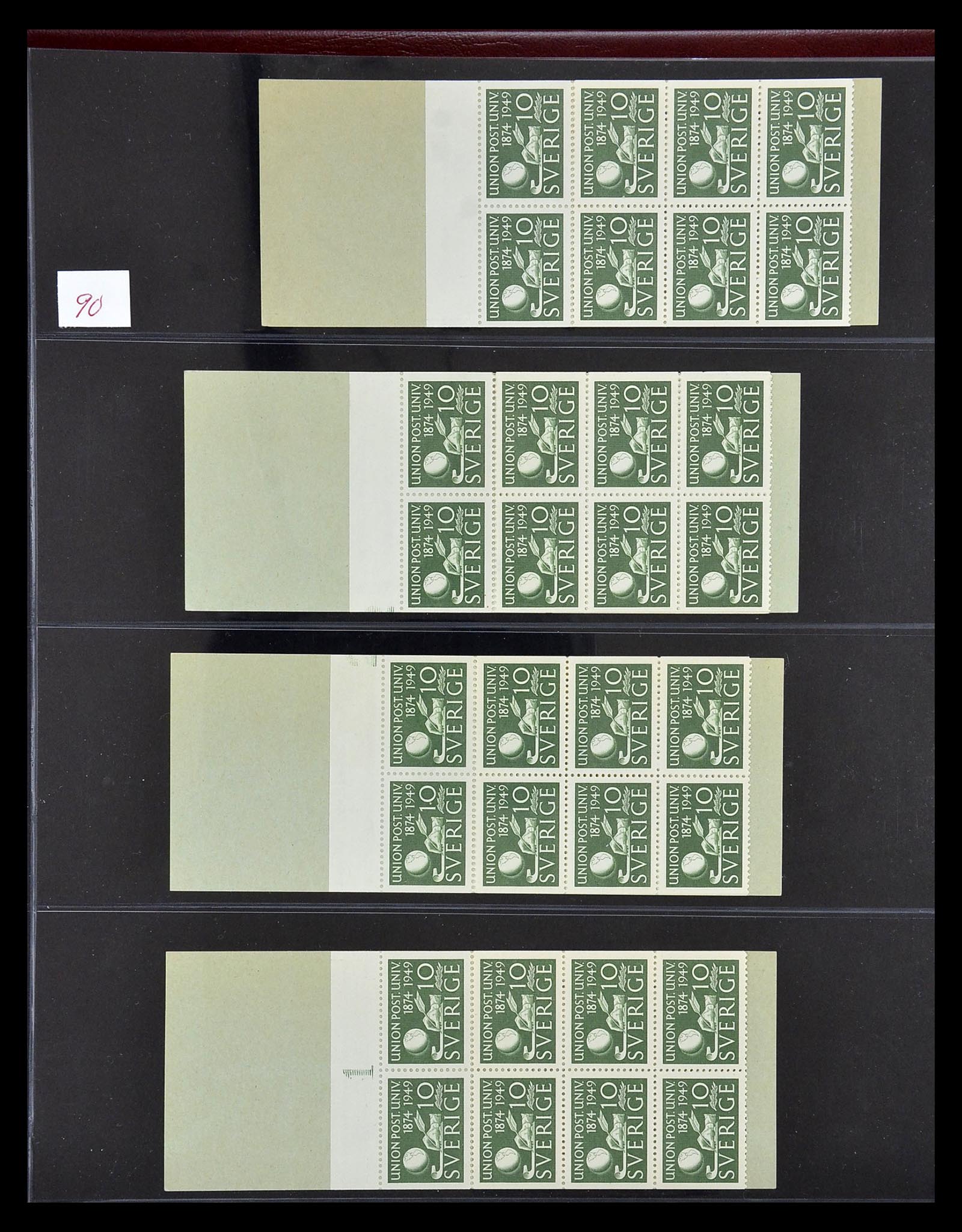 34760 110 - Postzegelverzameling 34760 Zweden postzegelboekjes 1945-1973.