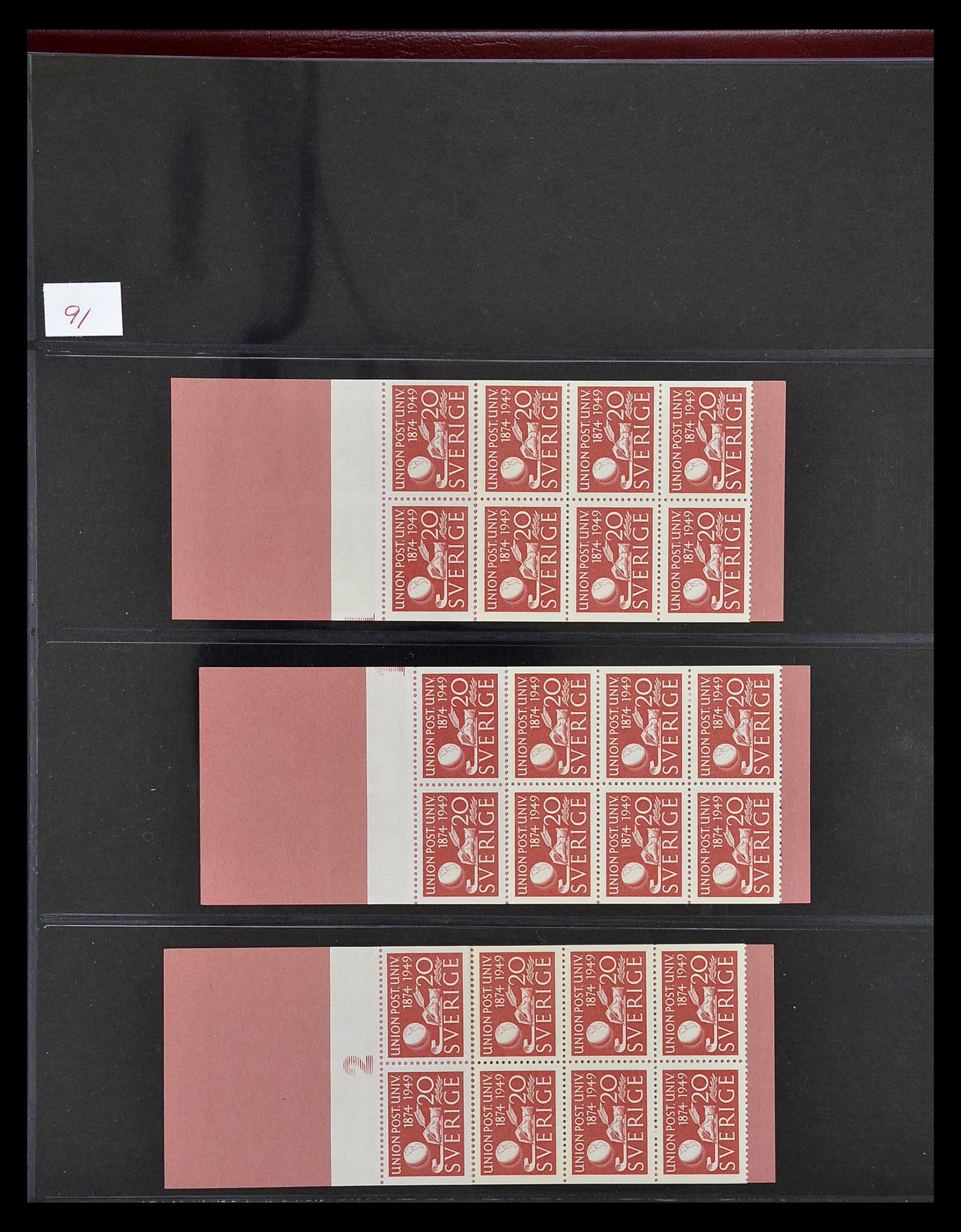 34760 111 - Postzegelverzameling 34760 Zweden postzegelboekjes 1945-1973.