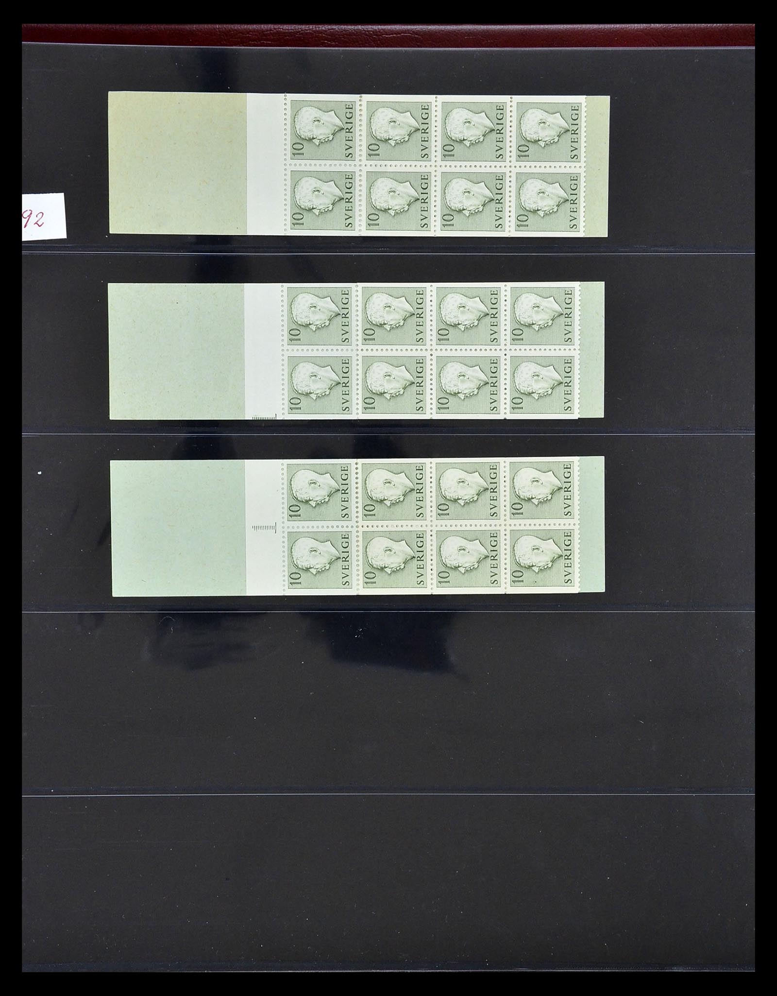34760 112 - Postzegelverzameling 34760 Zweden postzegelboekjes 1945-1973.