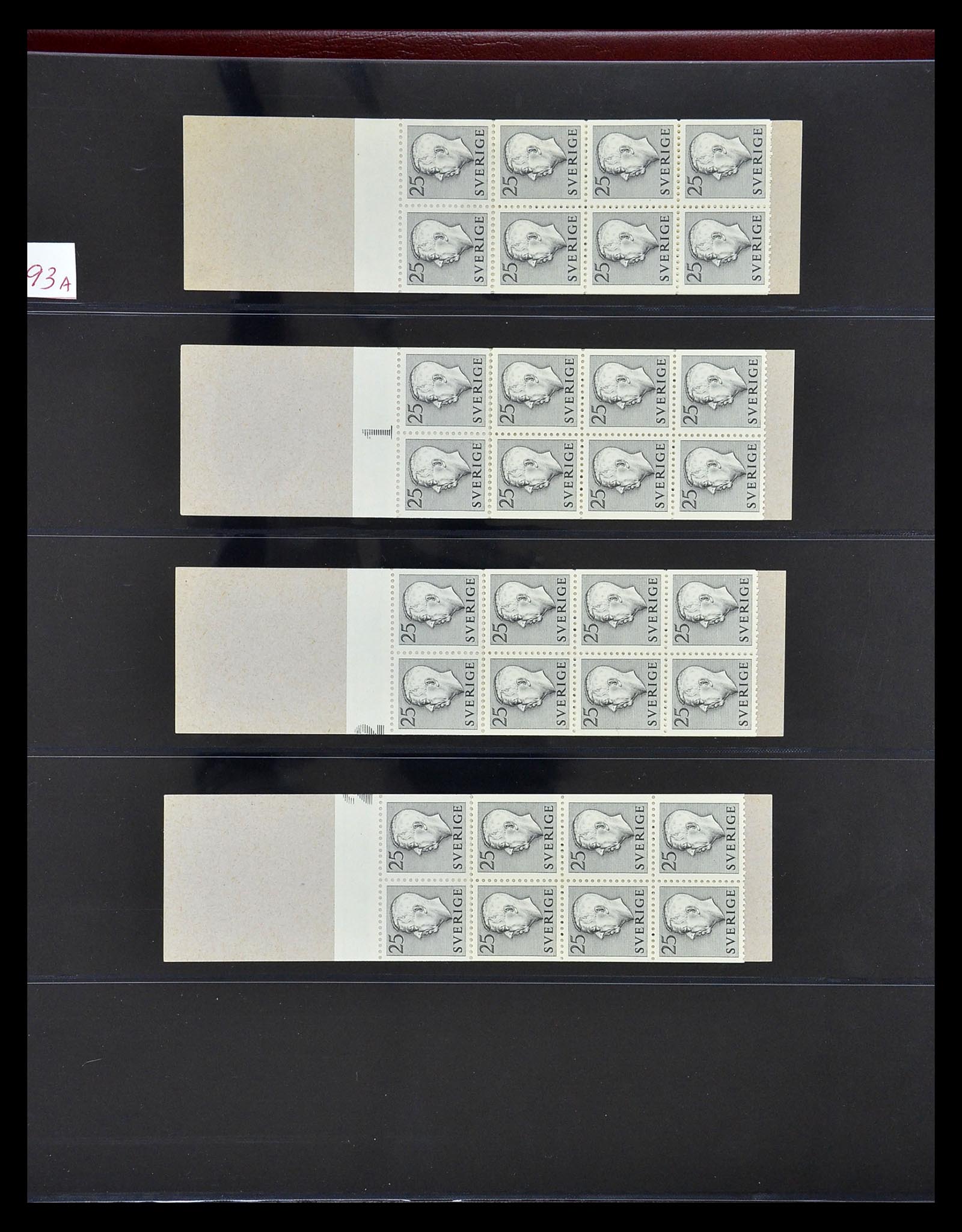 34760 113 - Postzegelverzameling 34760 Zweden postzegelboekjes 1945-1973.