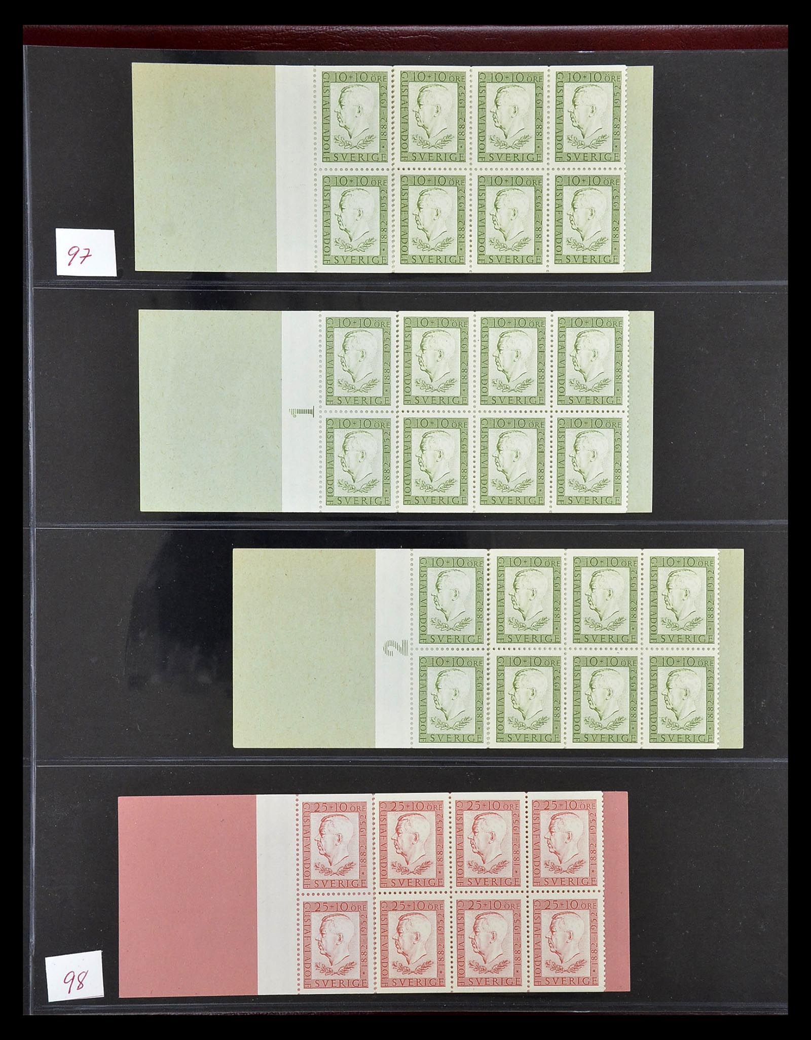 34760 116 - Postzegelverzameling 34760 Zweden postzegelboekjes 1945-1973.