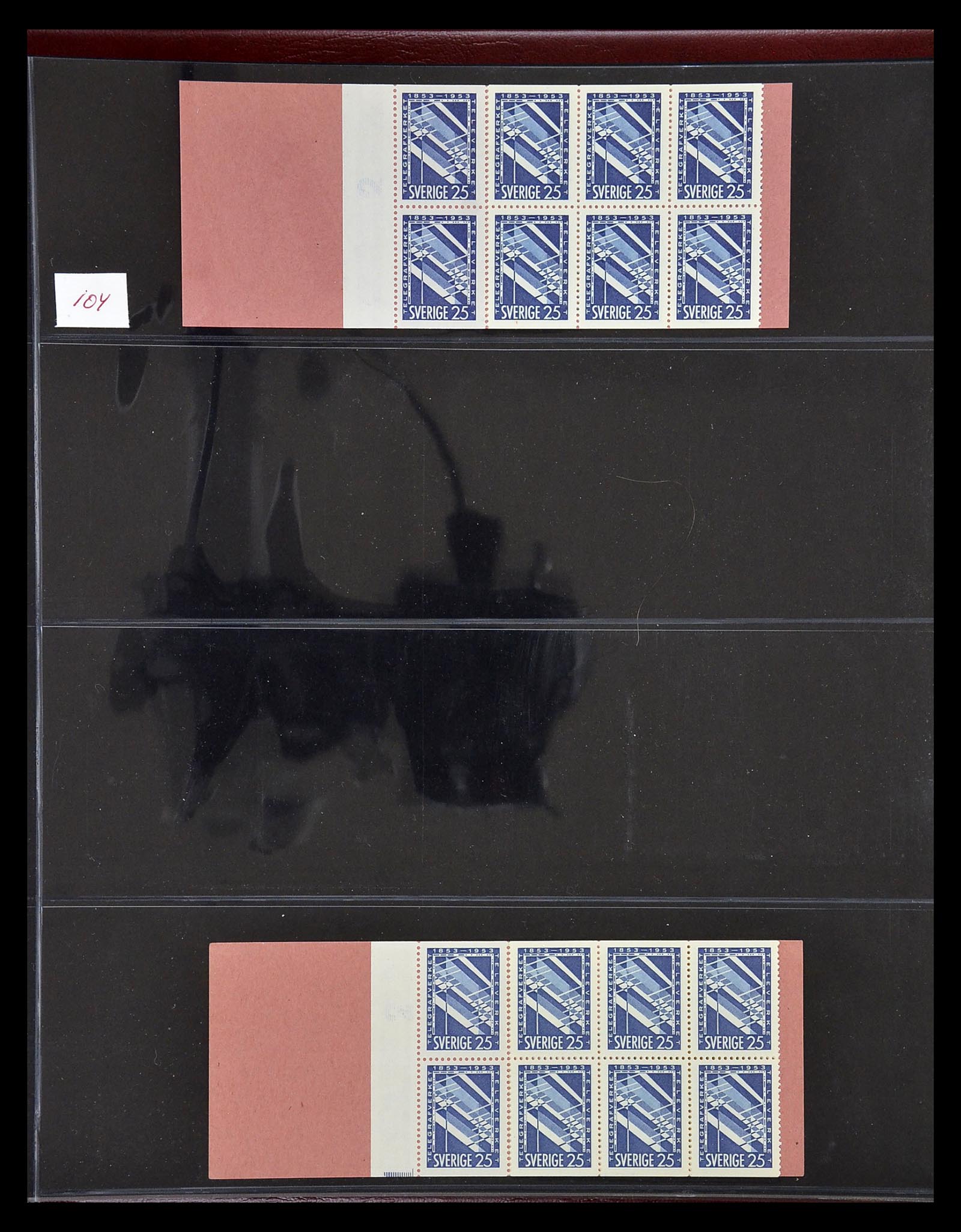 34760 120 - Postzegelverzameling 34760 Zweden postzegelboekjes 1945-1973.
