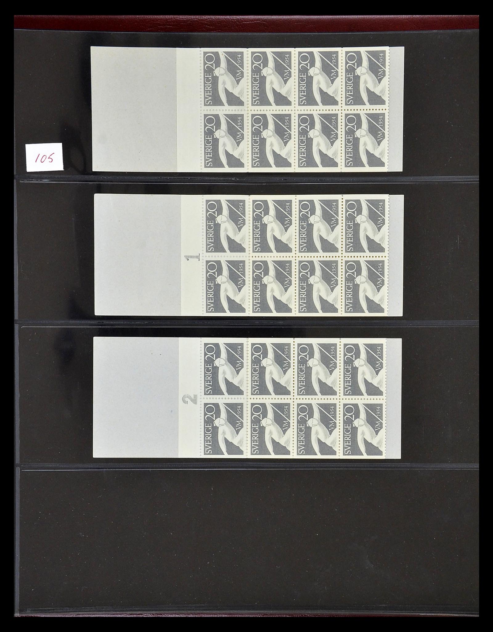 34760 121 - Postzegelverzameling 34760 Zweden postzegelboekjes 1945-1973.